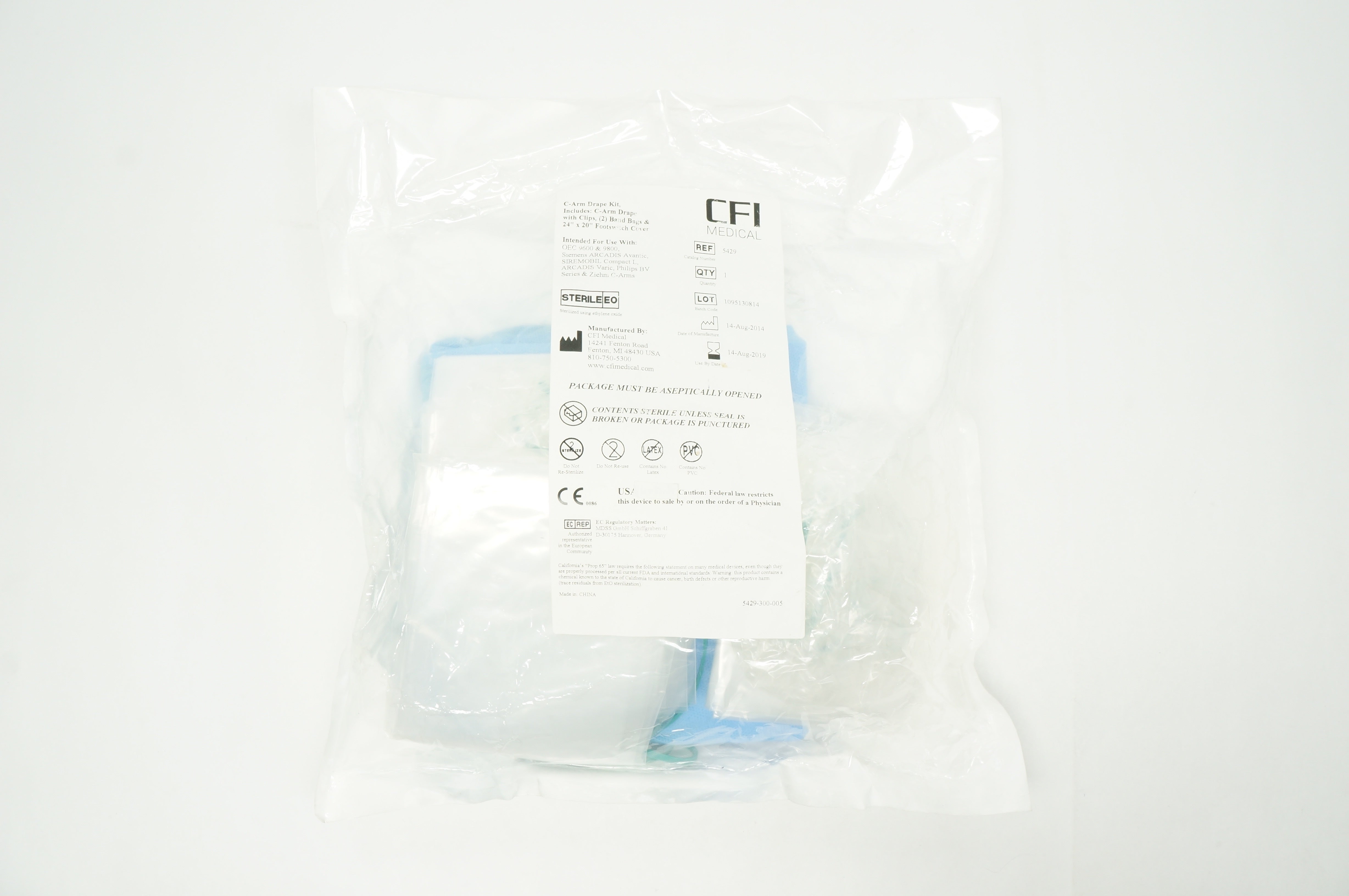 CFI Medical 5429 C-Arm Drape Kit (x)