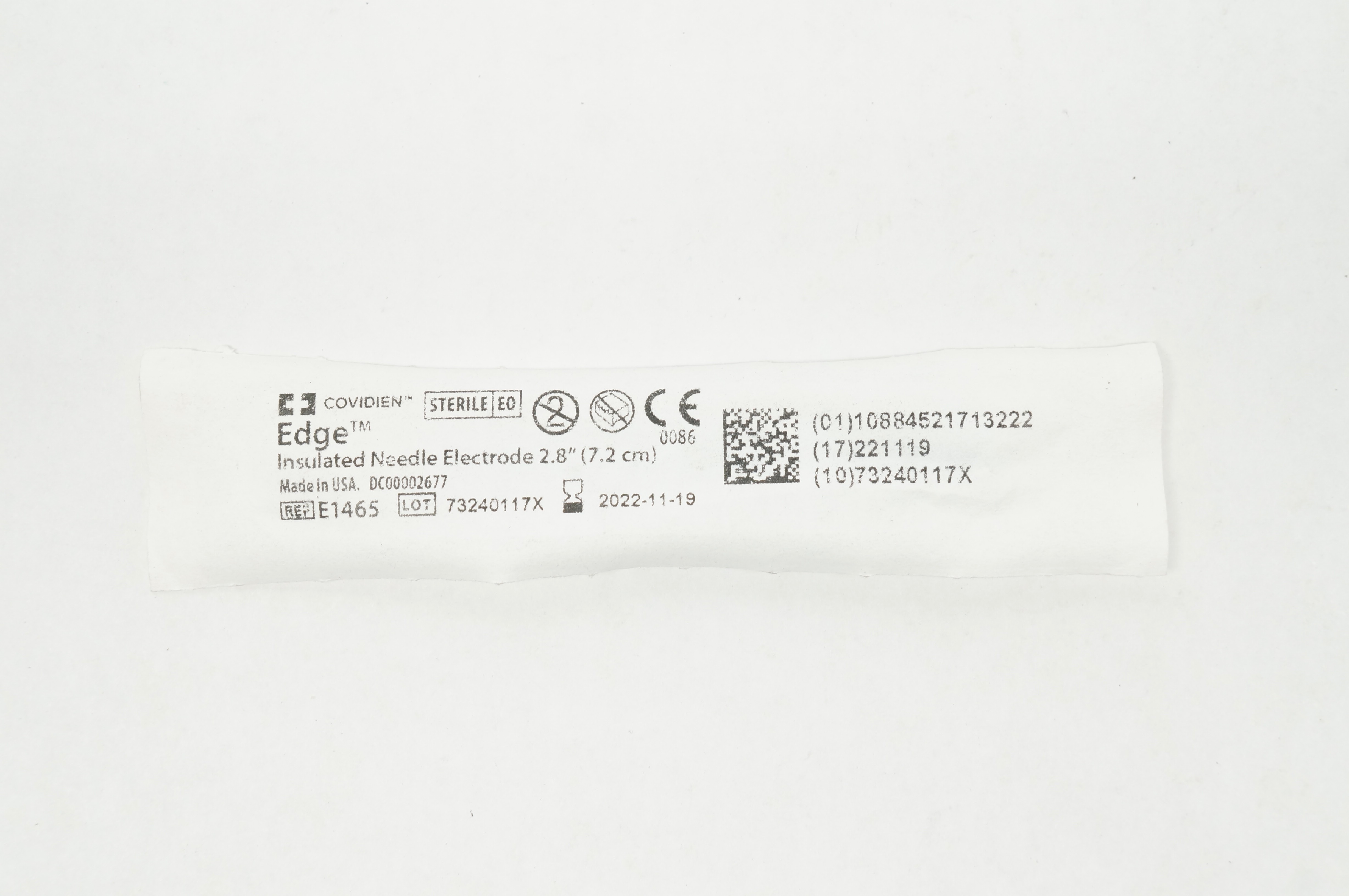 Covidien E1465 Edge Insulated Ndle. Electrode 2.8inch (x)