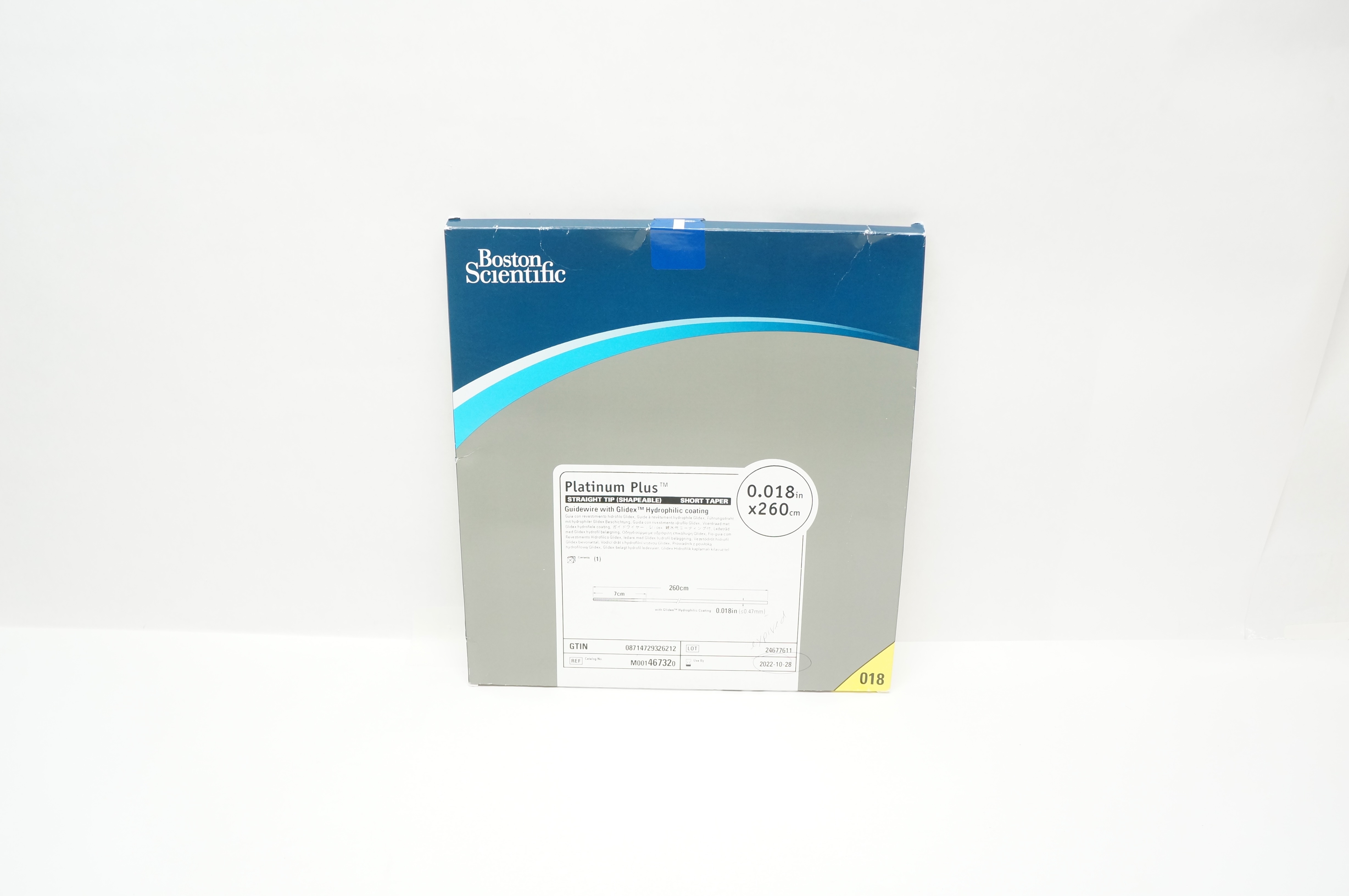 Boston Scientific M001467320 Guidewire W/Glidex Hydrophilic Coating 0.018inx26cm