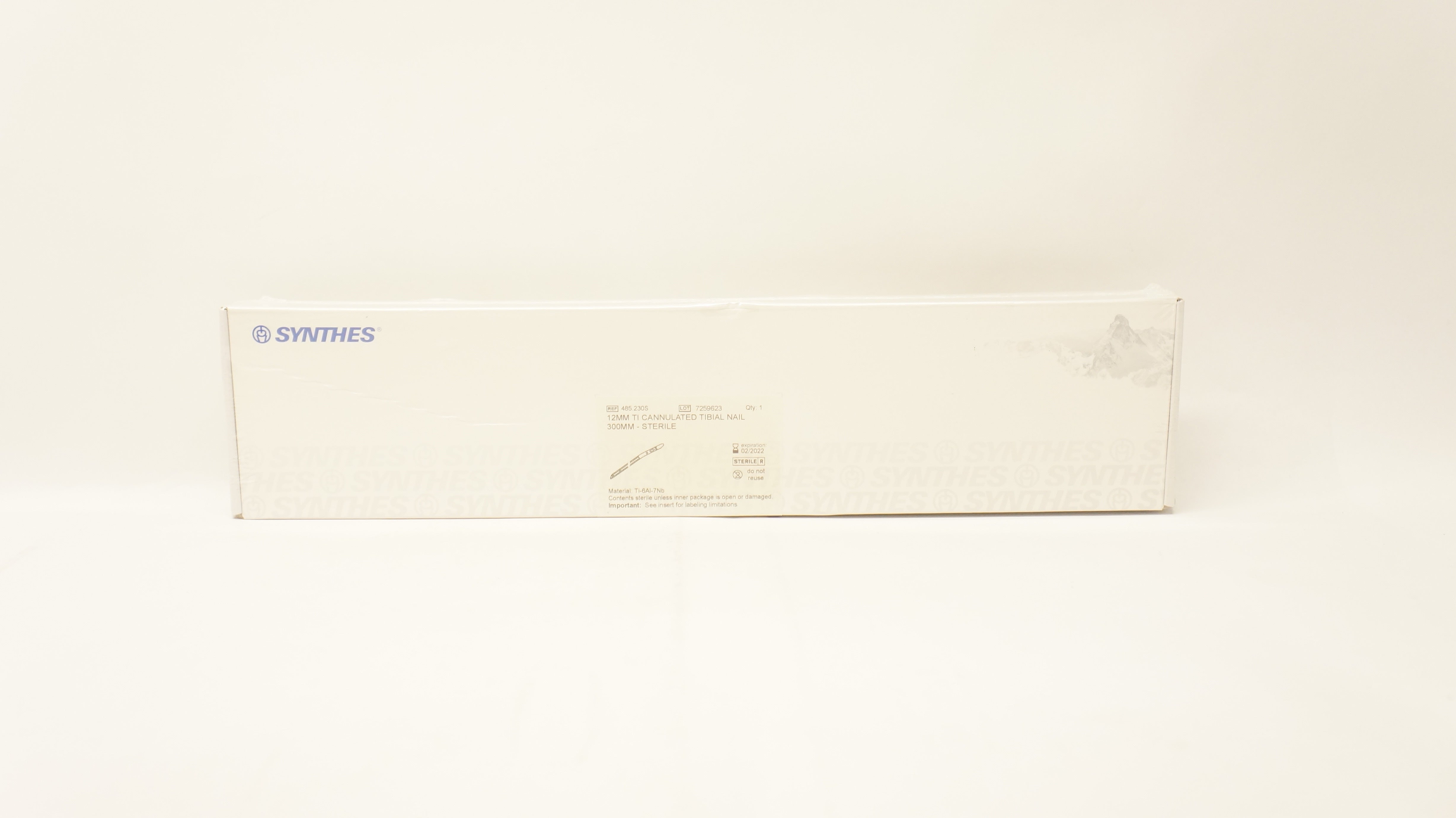 Synthes 485.230S 12mm Ti Cannulated Tibial Nail 300mm