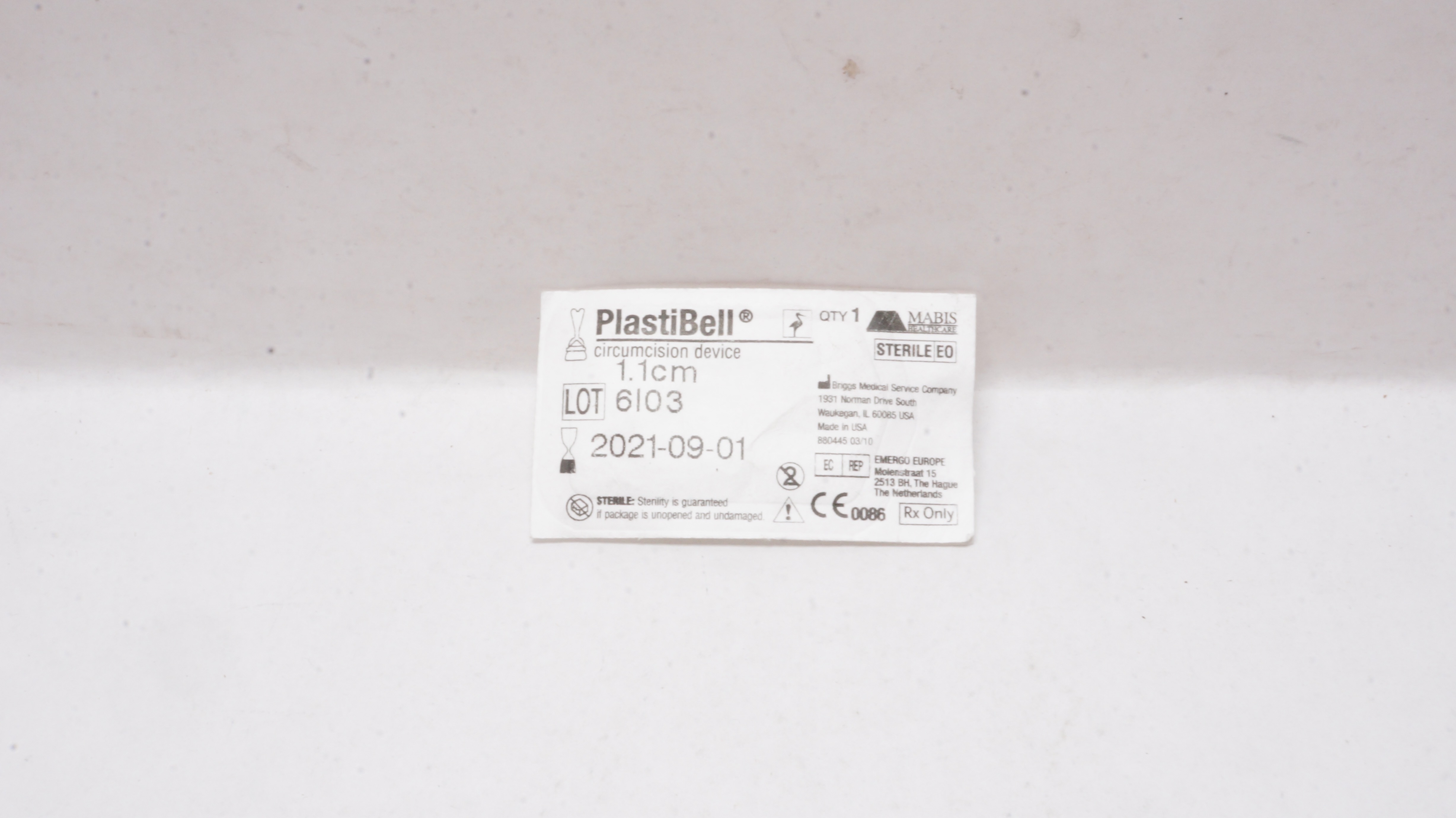 Mabis PlastiBell 1.1cm Circumcision Device (x)