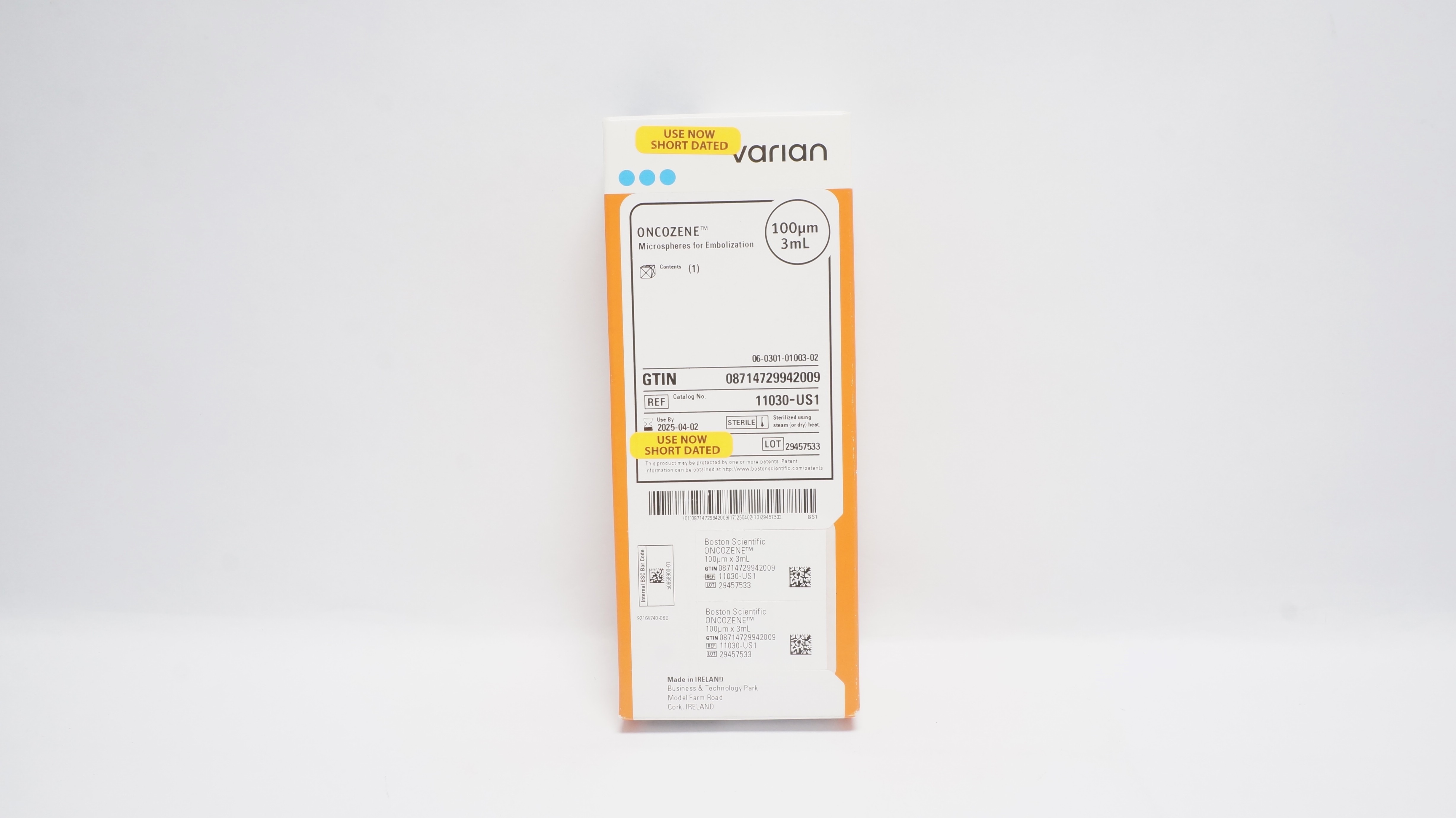 Boston Scientific 11030-US1 Oncozene Microspheres for Embolization, 100µm x3mL(x)
