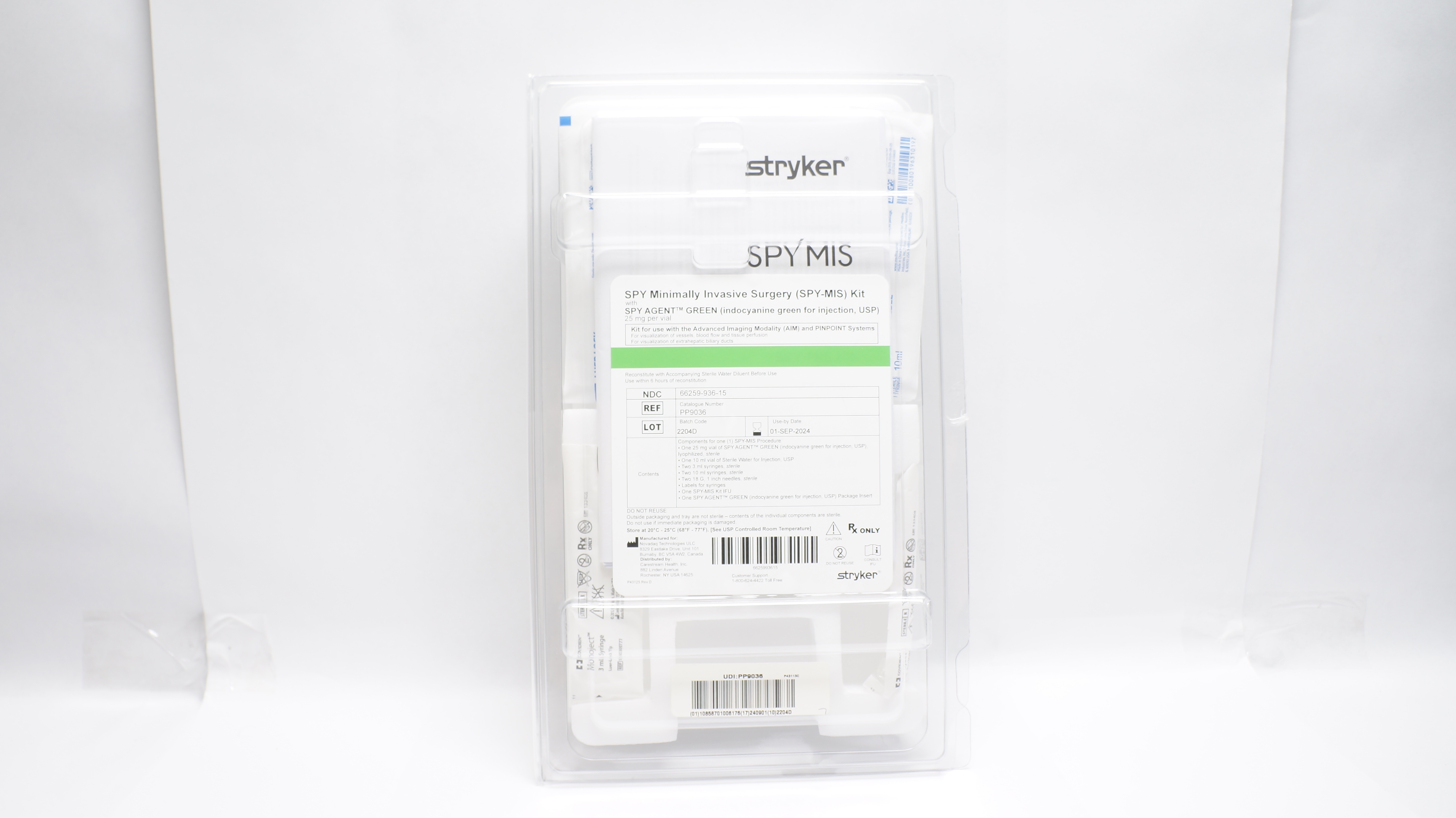 Novadaq PP9036 Stryker SPY Minimally Invasive Surgery Kit