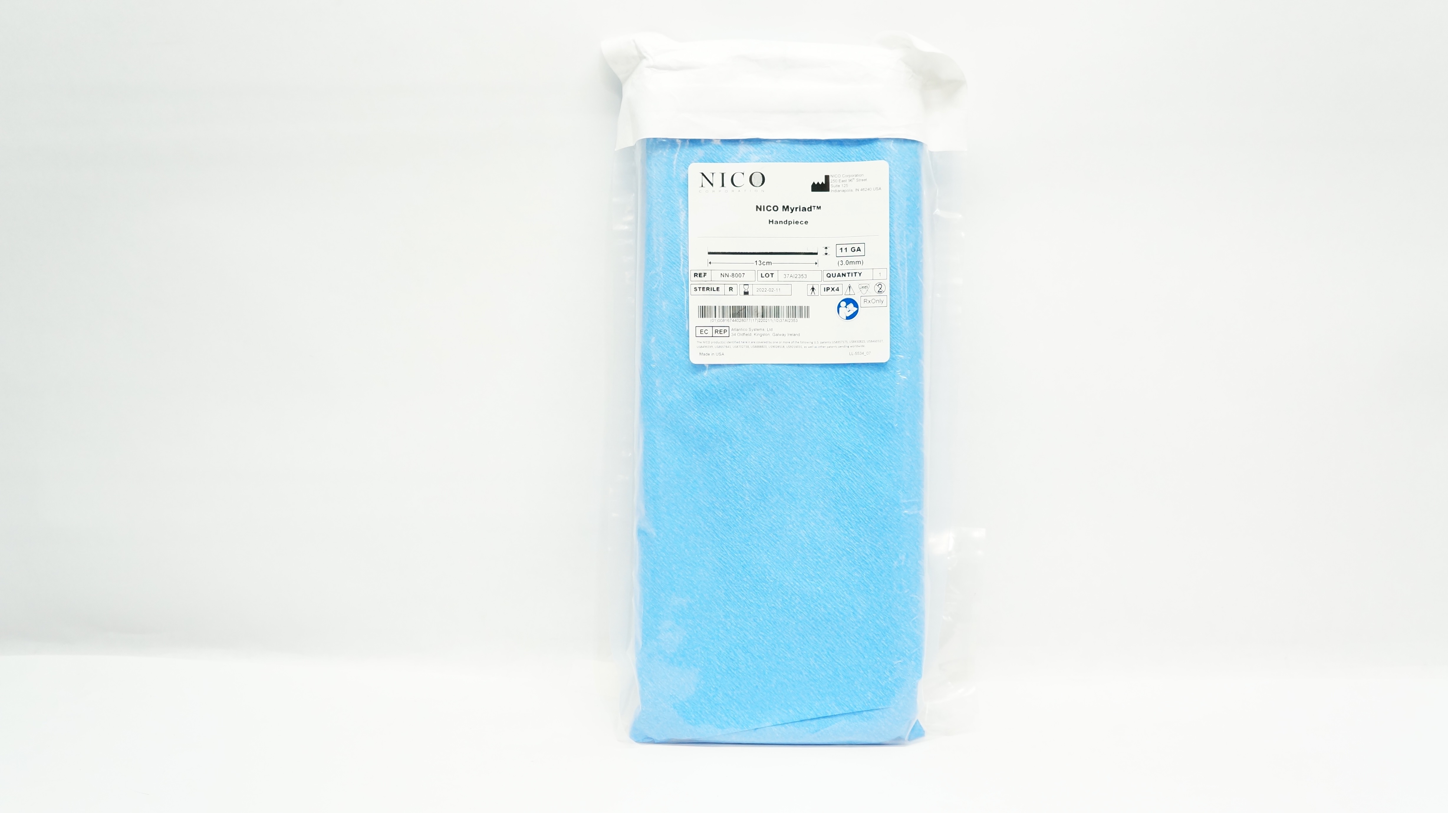 NICO NN-8007 Myriad Handpiece 11GA x 13cm (x)