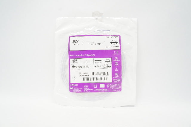 Bard 145FS35 Hydro-Guide Guidewire Hydrophilic Straight Tip .035inch x 145cm