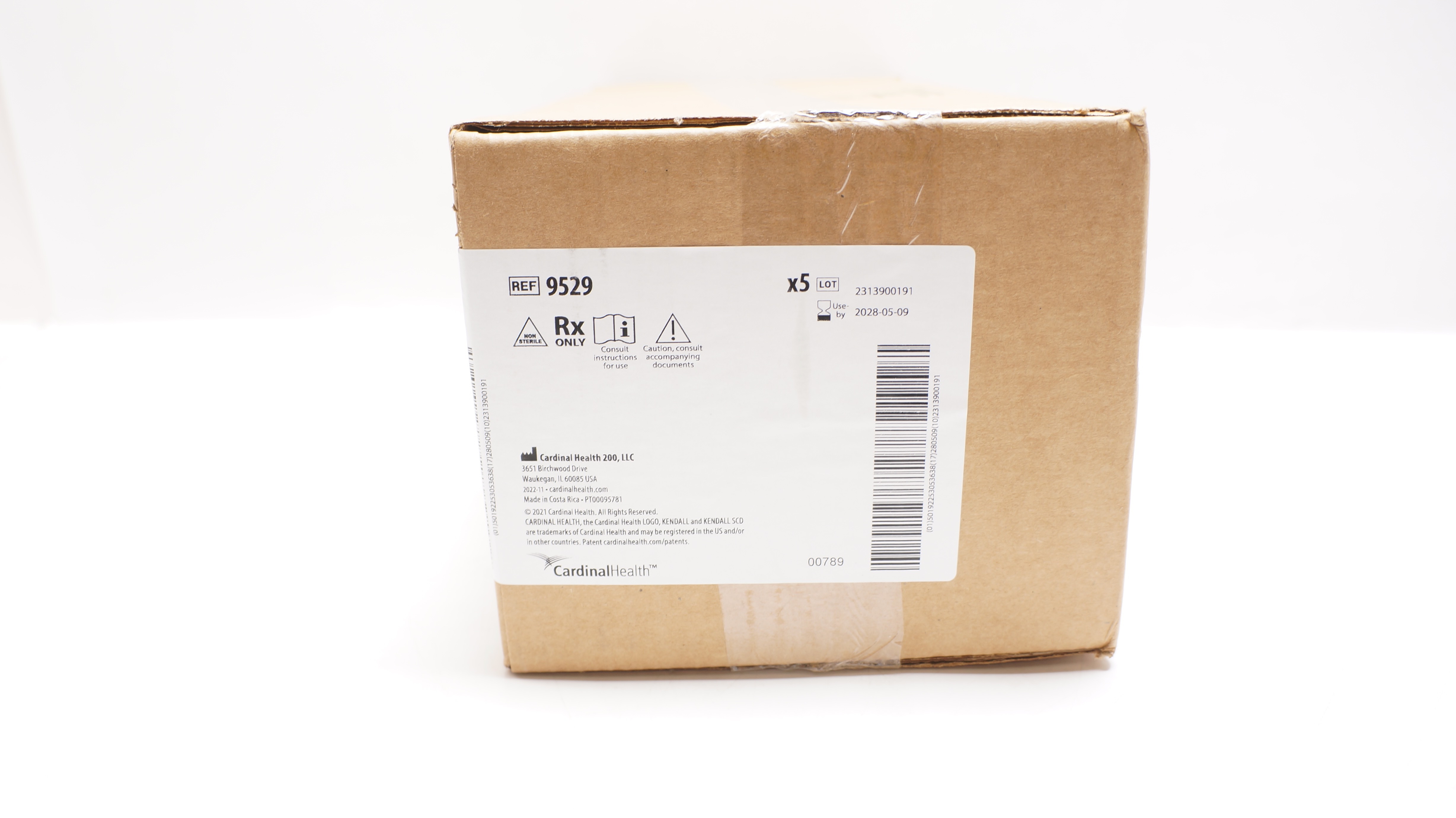 Cardinal Health 9529 Kendall SCD Express Sleeves Knee Length, Medium - Case of 5
