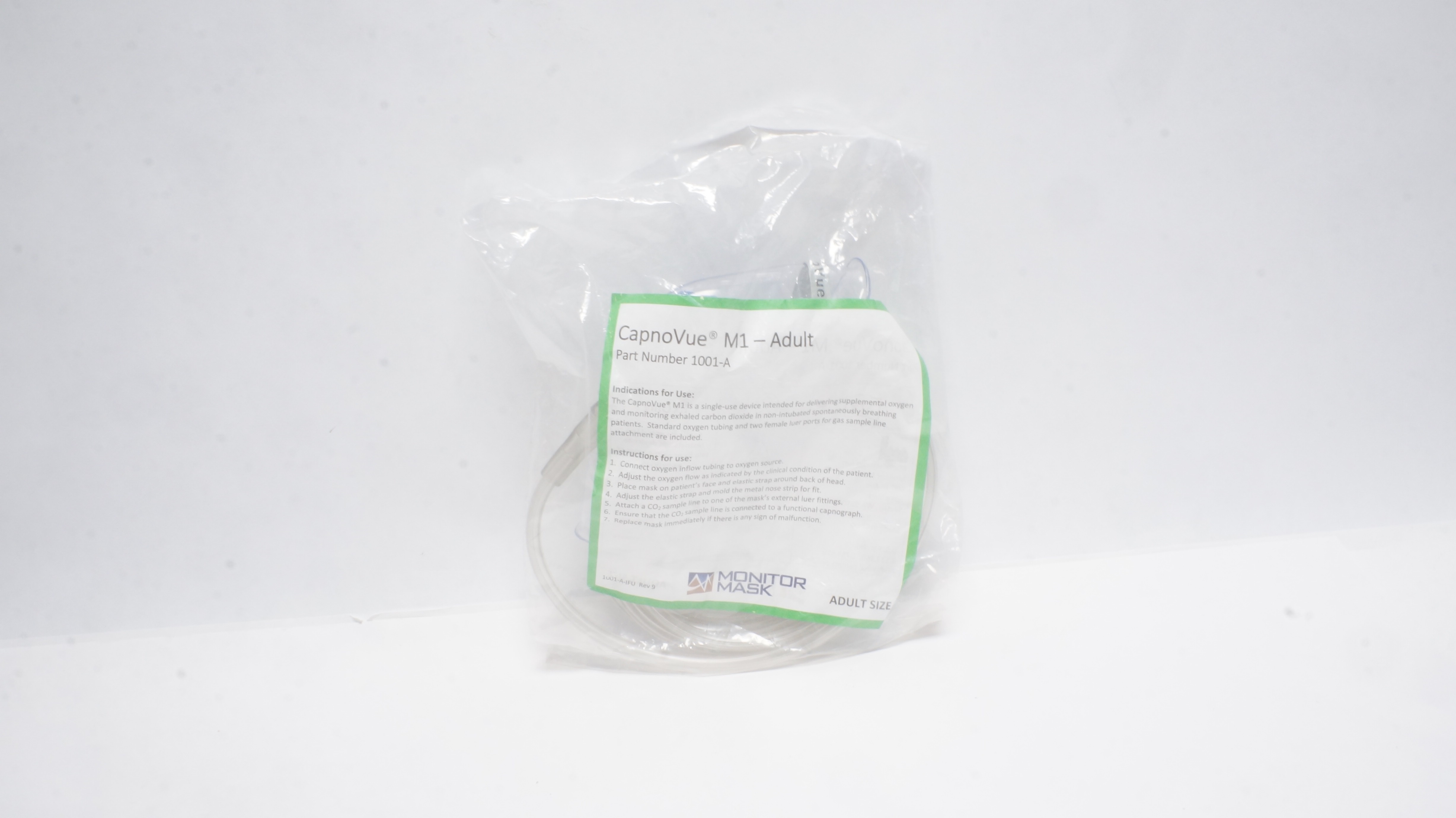 Salter Labs 1001-A CapnoVue M1-Adult Size Monitor Face Mask (x)