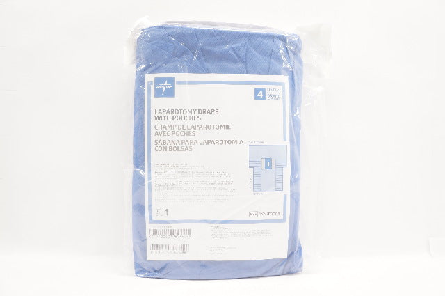 Medline DYNJP3008 Laparotomy Drape with Pouches 102 x 121 x 78inch