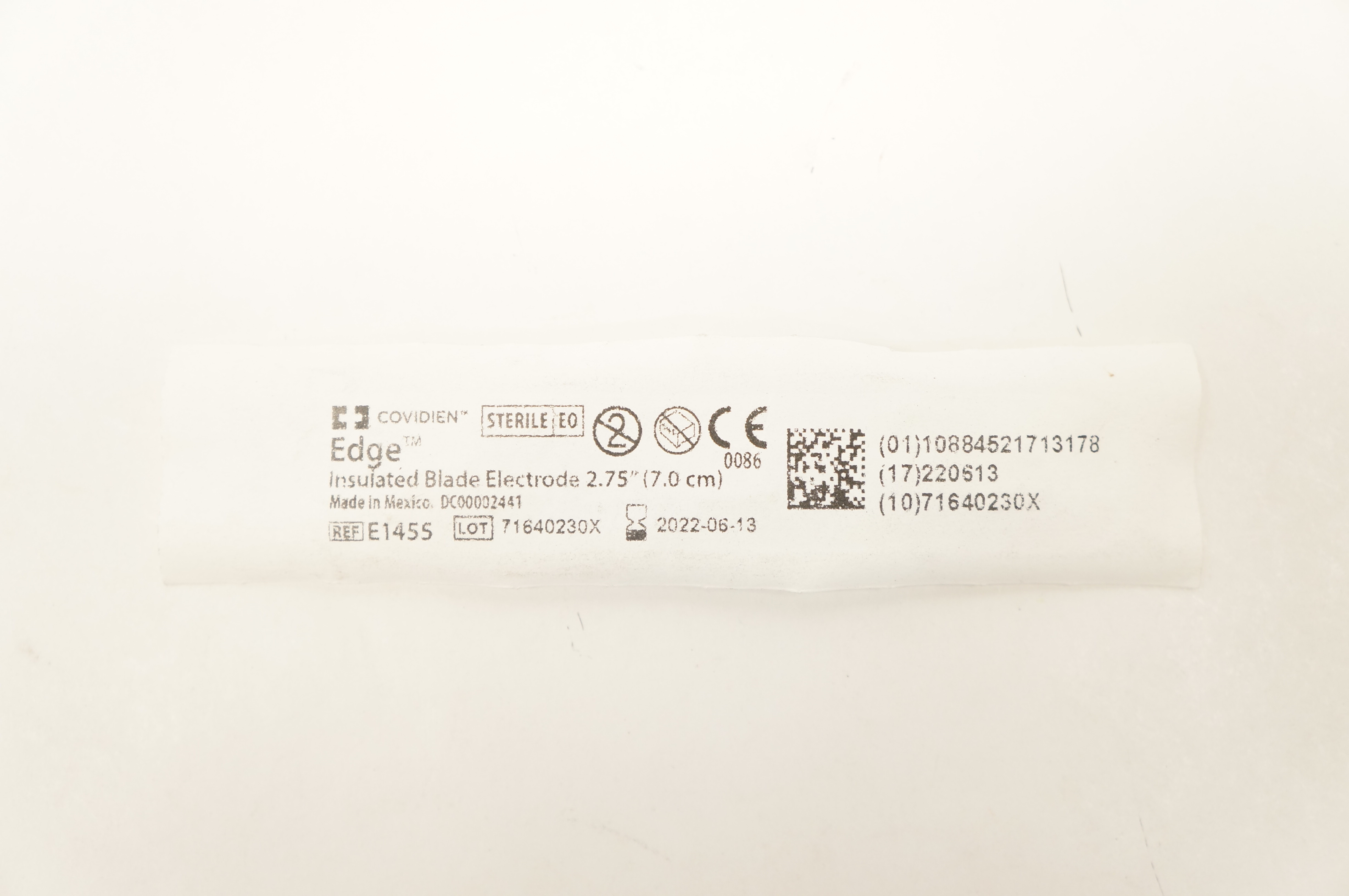 Covidien E1455 Edge Insulated Blade Electrode 2.75inch