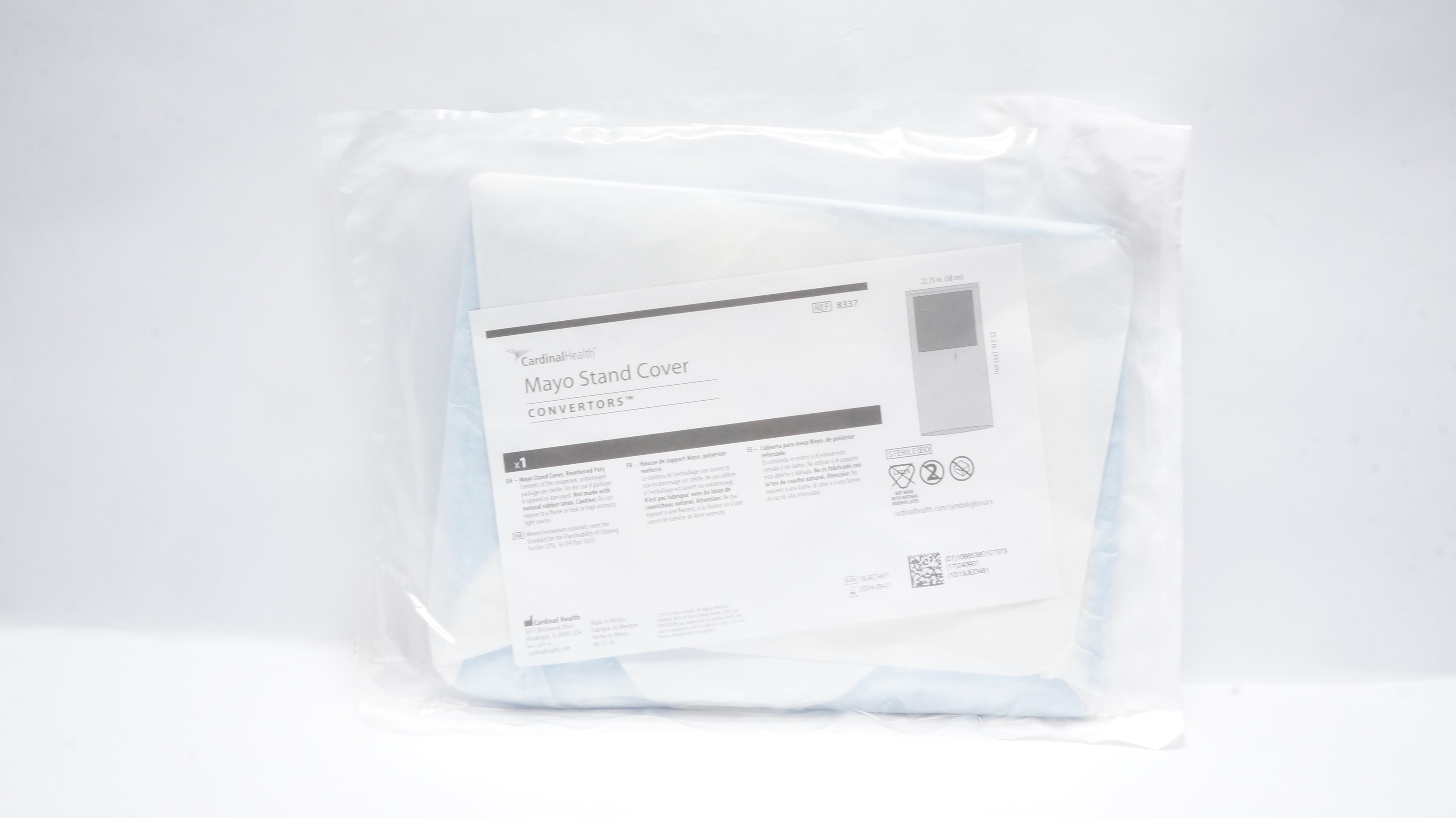 Cardinal Health 8337 Convertors Mayo Stand Cover 22.75inch x 55.5inch (x)