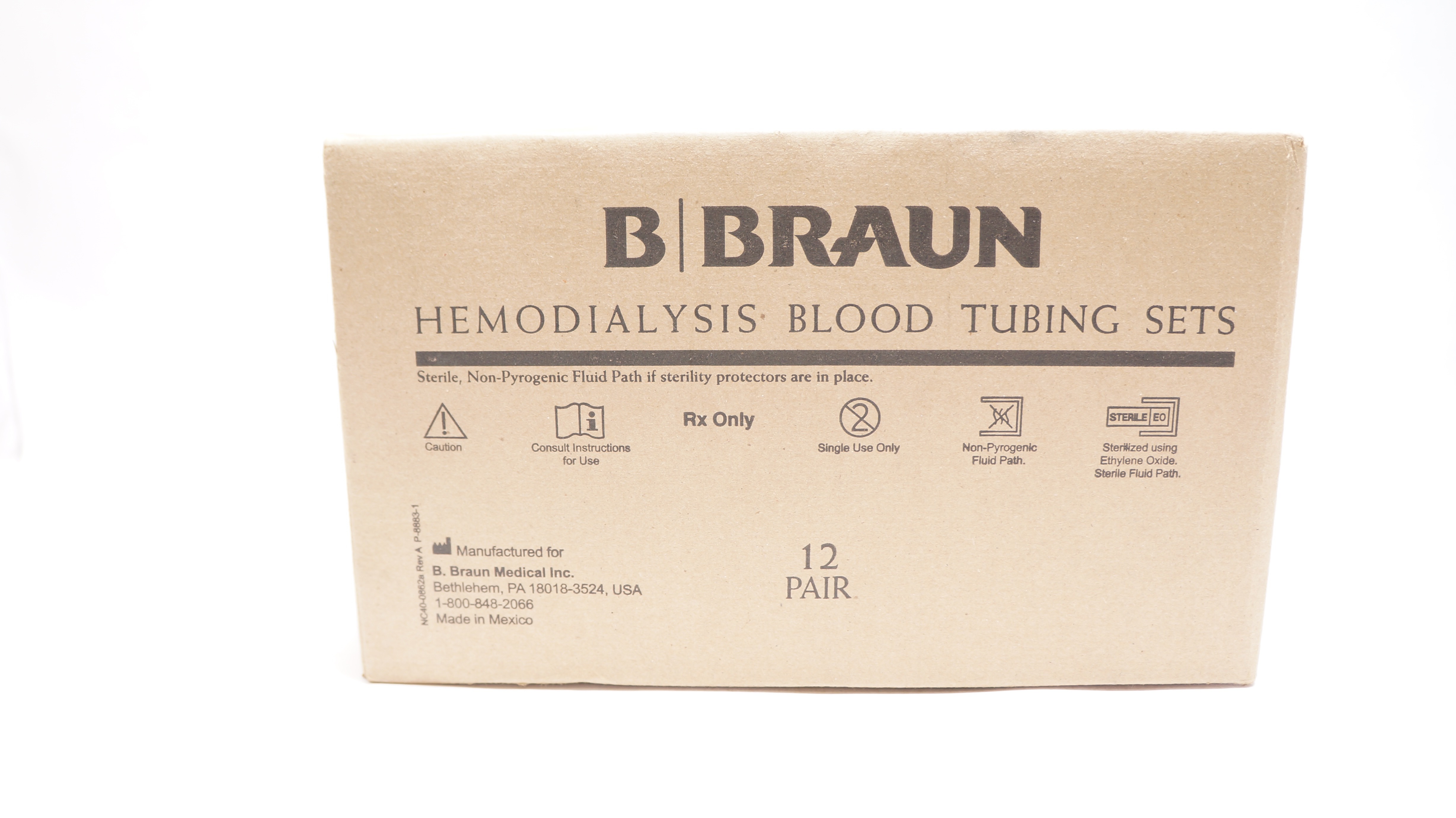 Braun B3-4630M4705 Hemodialysis Blood Tubing Sets 4.8mm I.D.