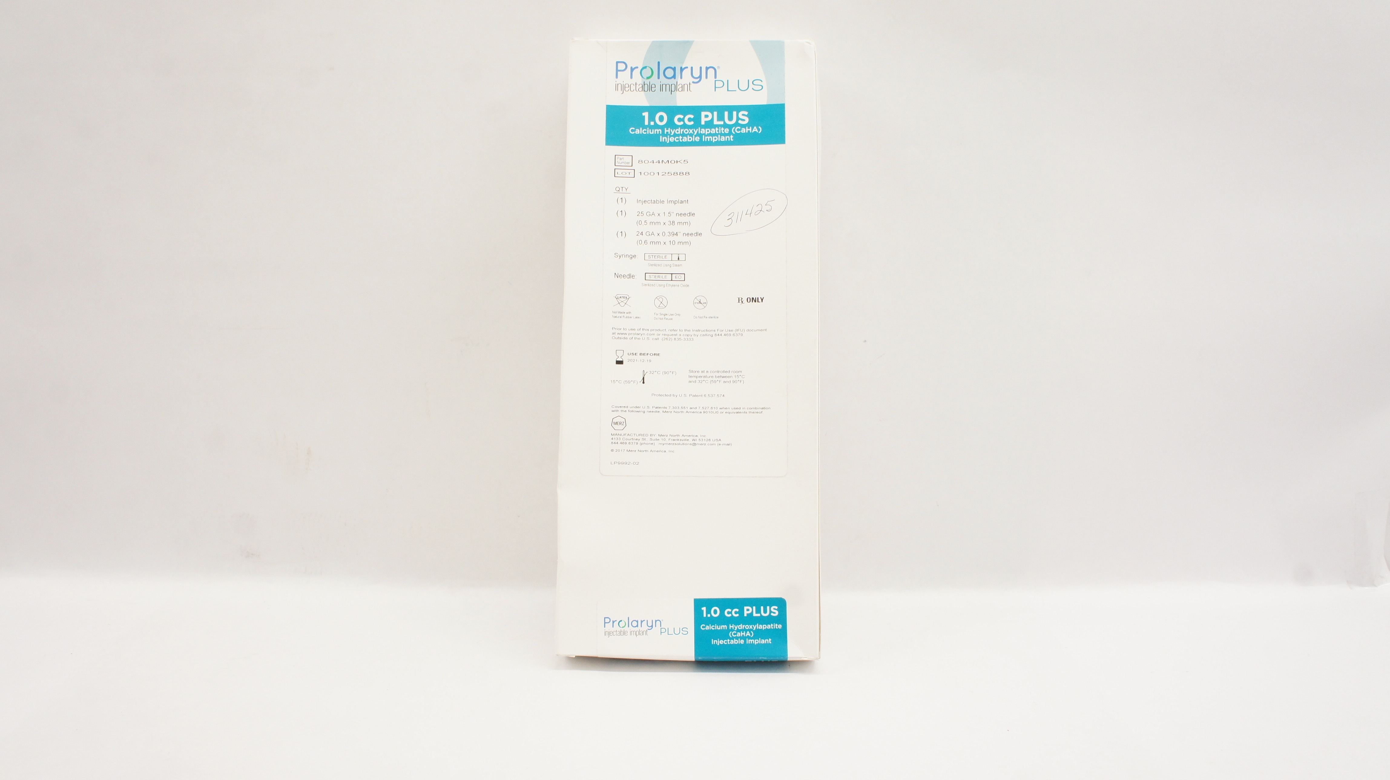Merz 8044M0K5 Injectable Implant 1.0cc Plus Calcium Hydroxylapatile 25Ga (x)
