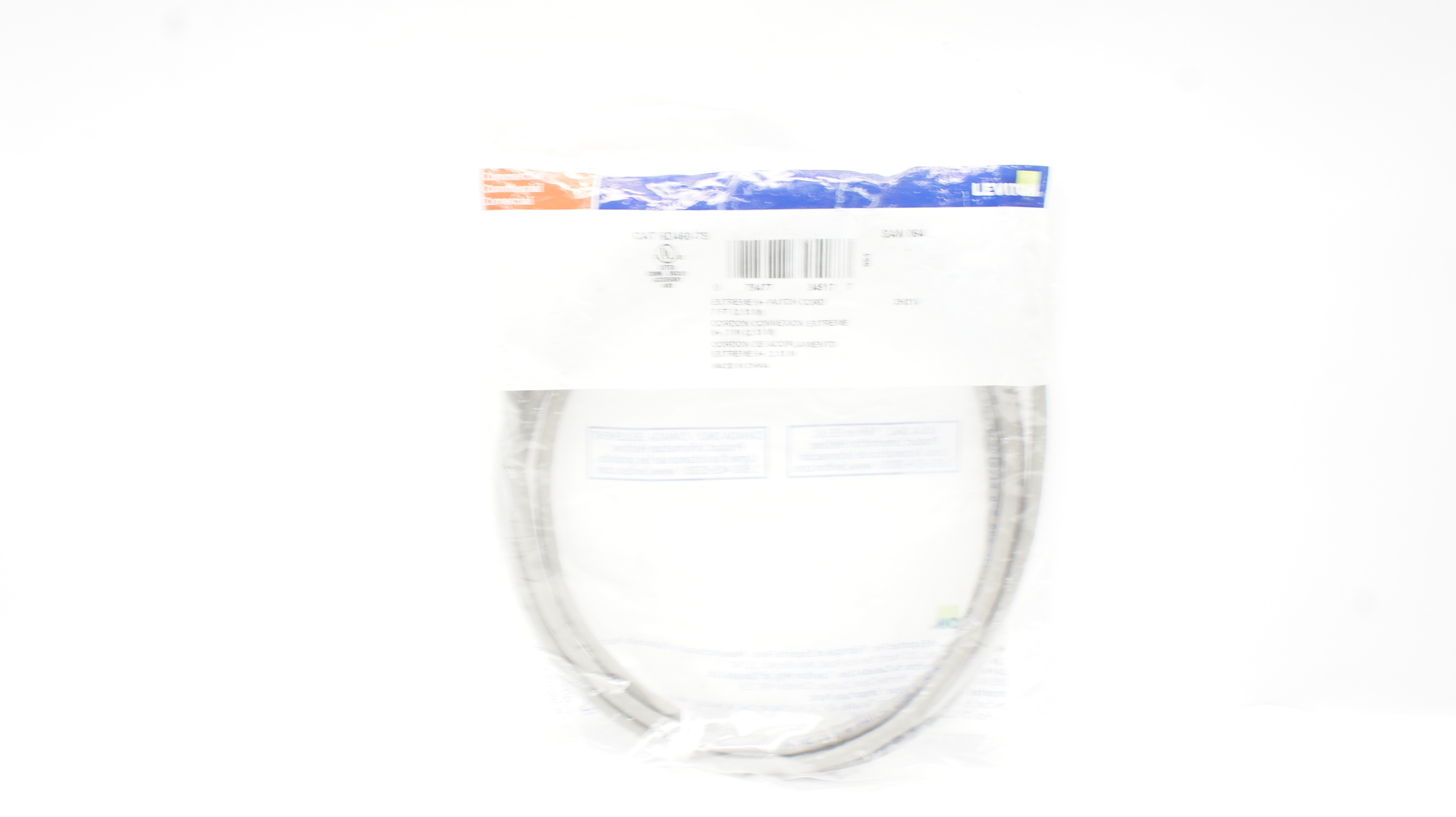 Leviton 6D460-7S Extreme 6+ Patch Cord 7 ft. (2.13 m)