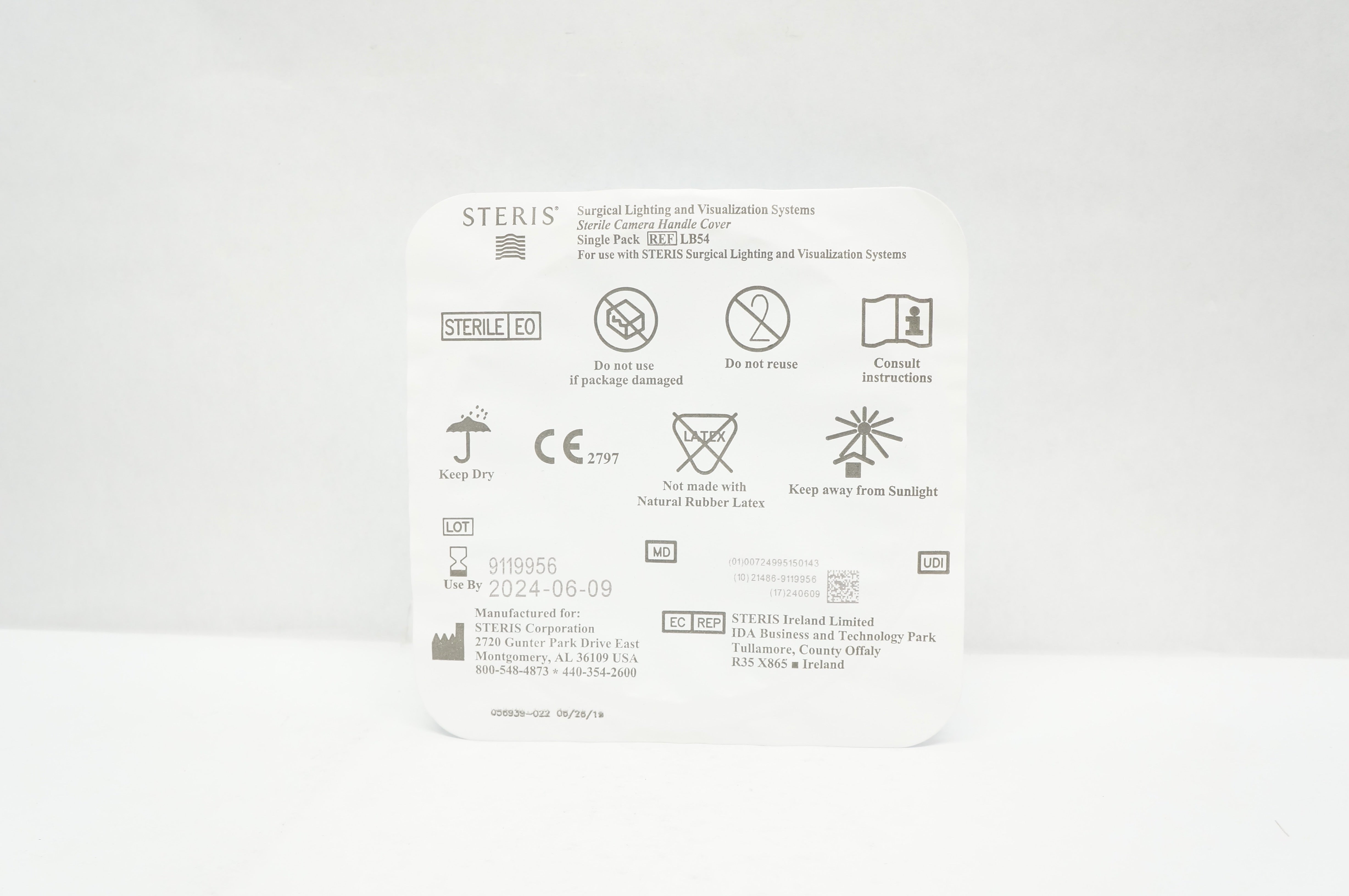 Steris LB54 Surgical Lighting and Visualization Systems Camera Handle Cover