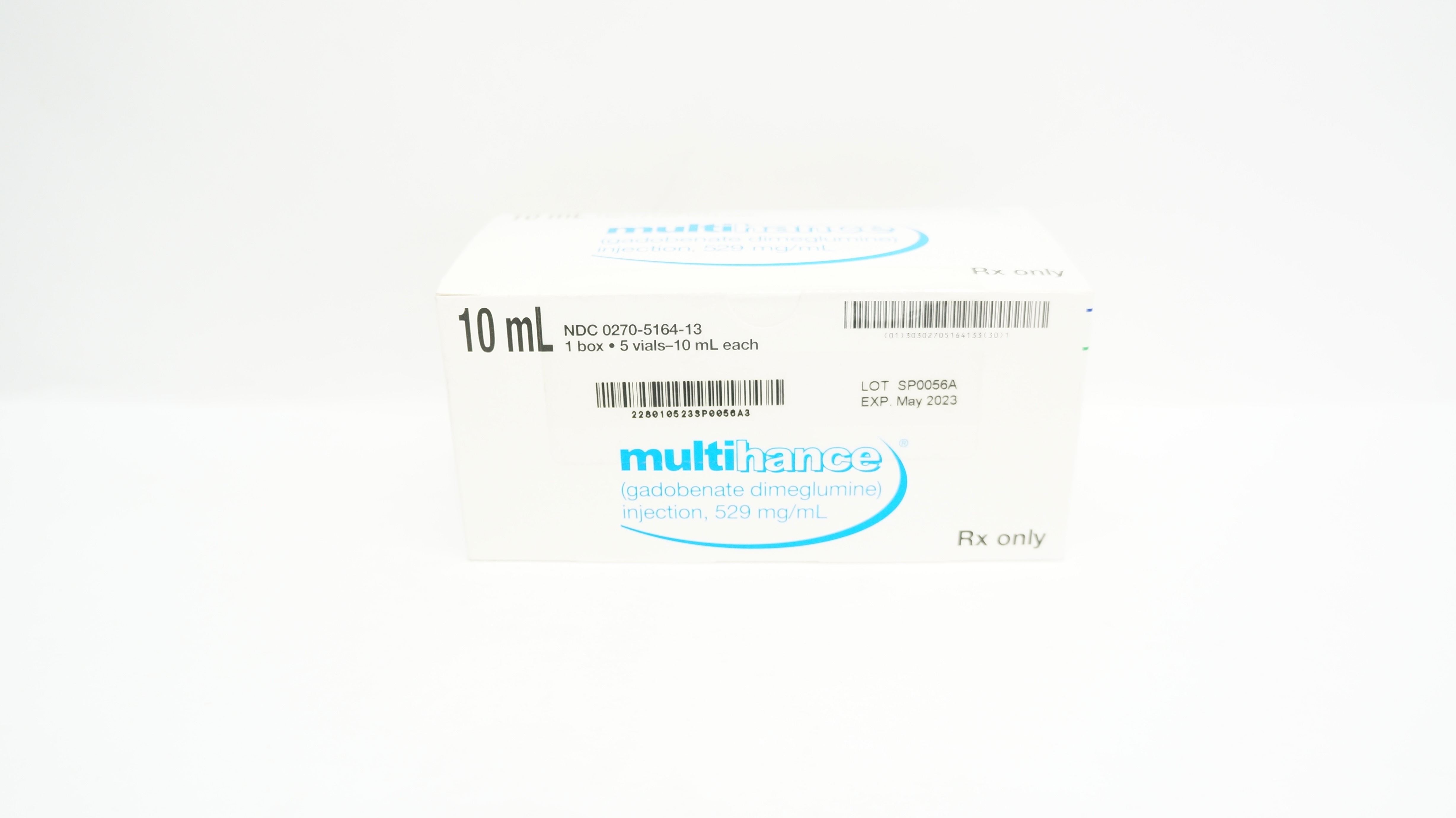 Bracco Diagnostics 0270-5164-13 Multihance 10ml Gadobenate Dimeglumine- Box of 5