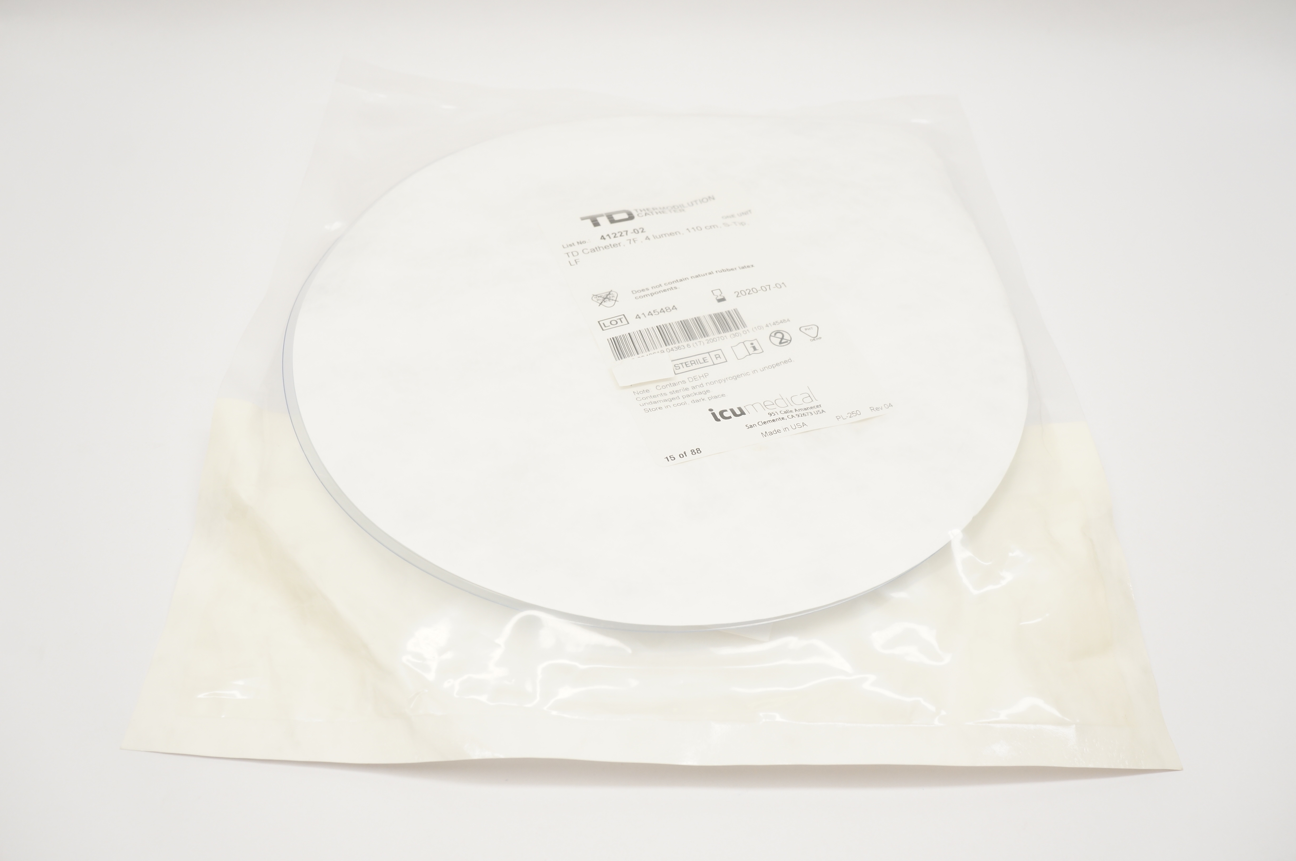 ICU Medical 41227-02 Thermodilution Cath. 7F, 4 Lumen, 110cm S-Tip (x)