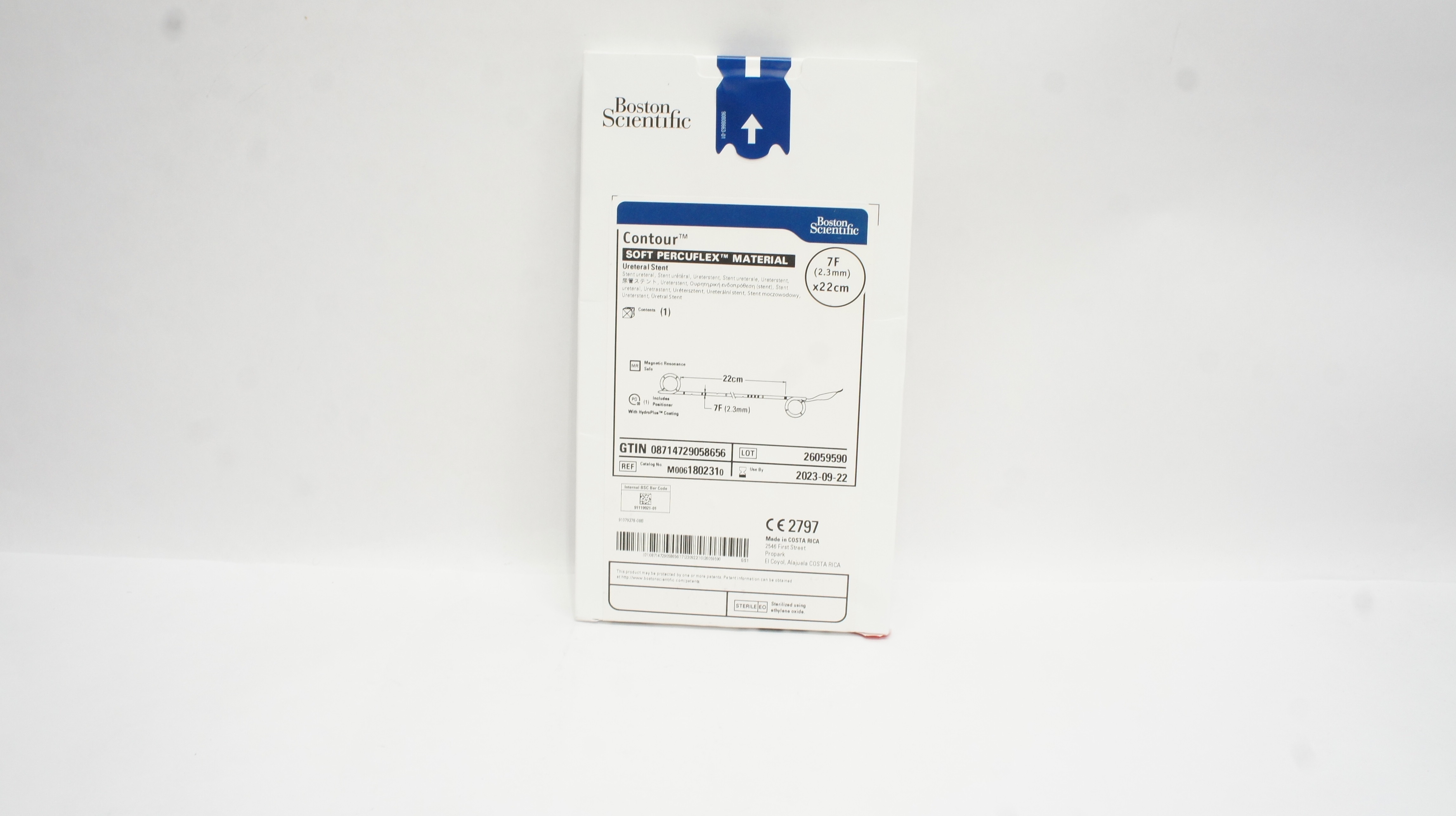 Boston Scientific 180231 Contour Soft Percuflex Ureteral Stnt 7F x 22 cm(x)