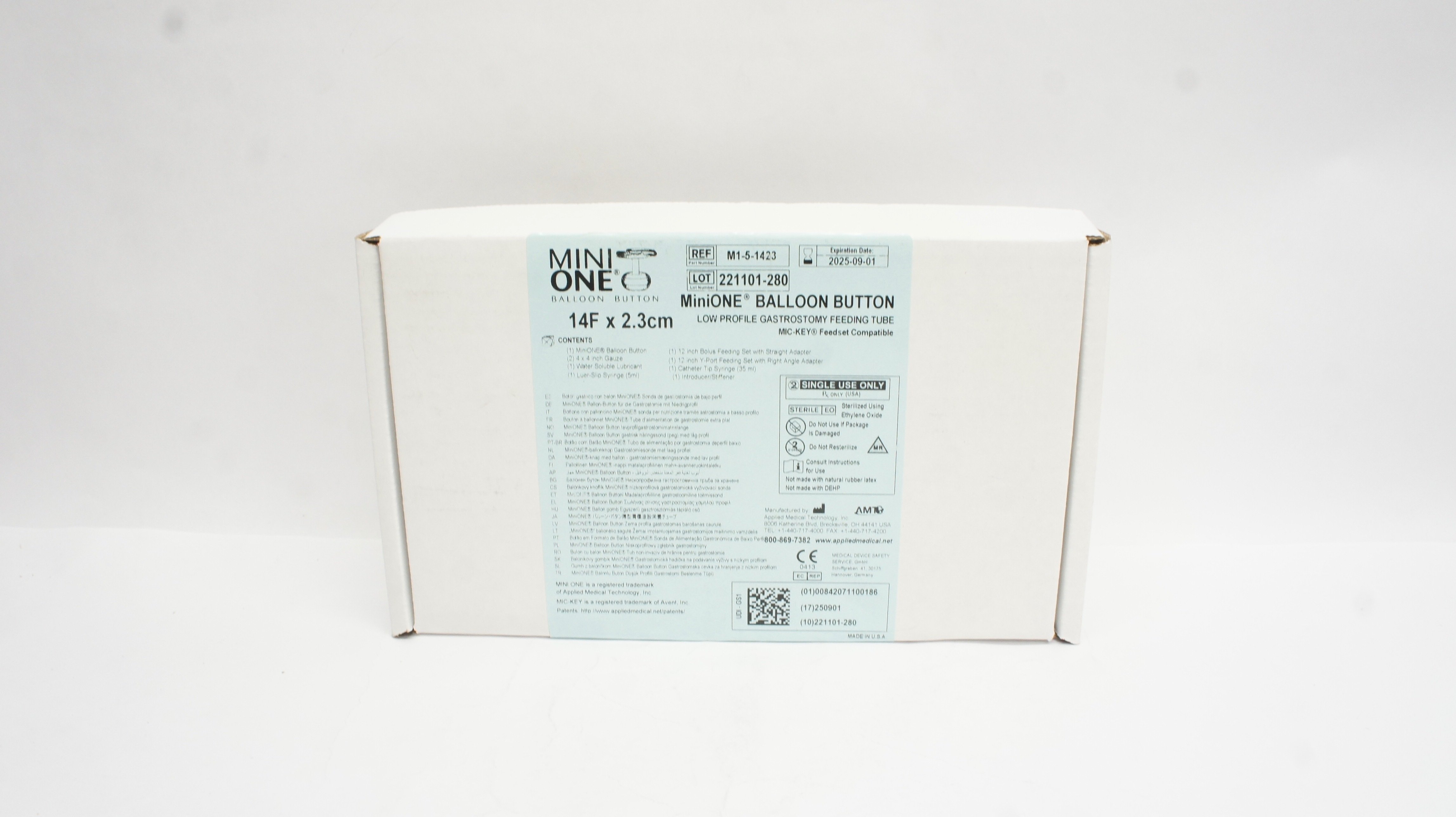 AMT M1-5-1423 MiniOne Baloon Button Low Profile Feeding Device 14F x 2.3cm