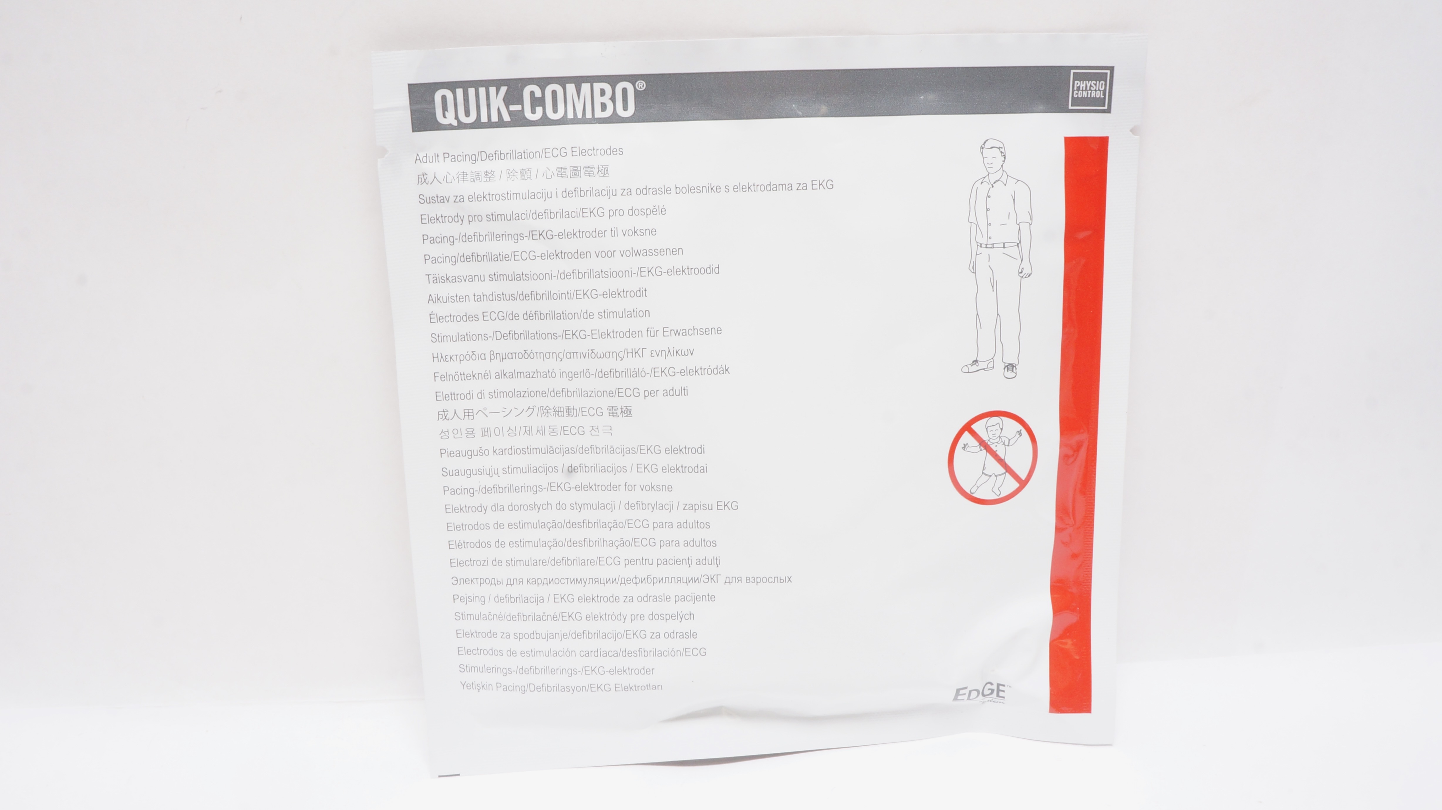Physio-Control 11996-000091 Quick-Combo Pacing/Defibrillation/ECG Electrodes