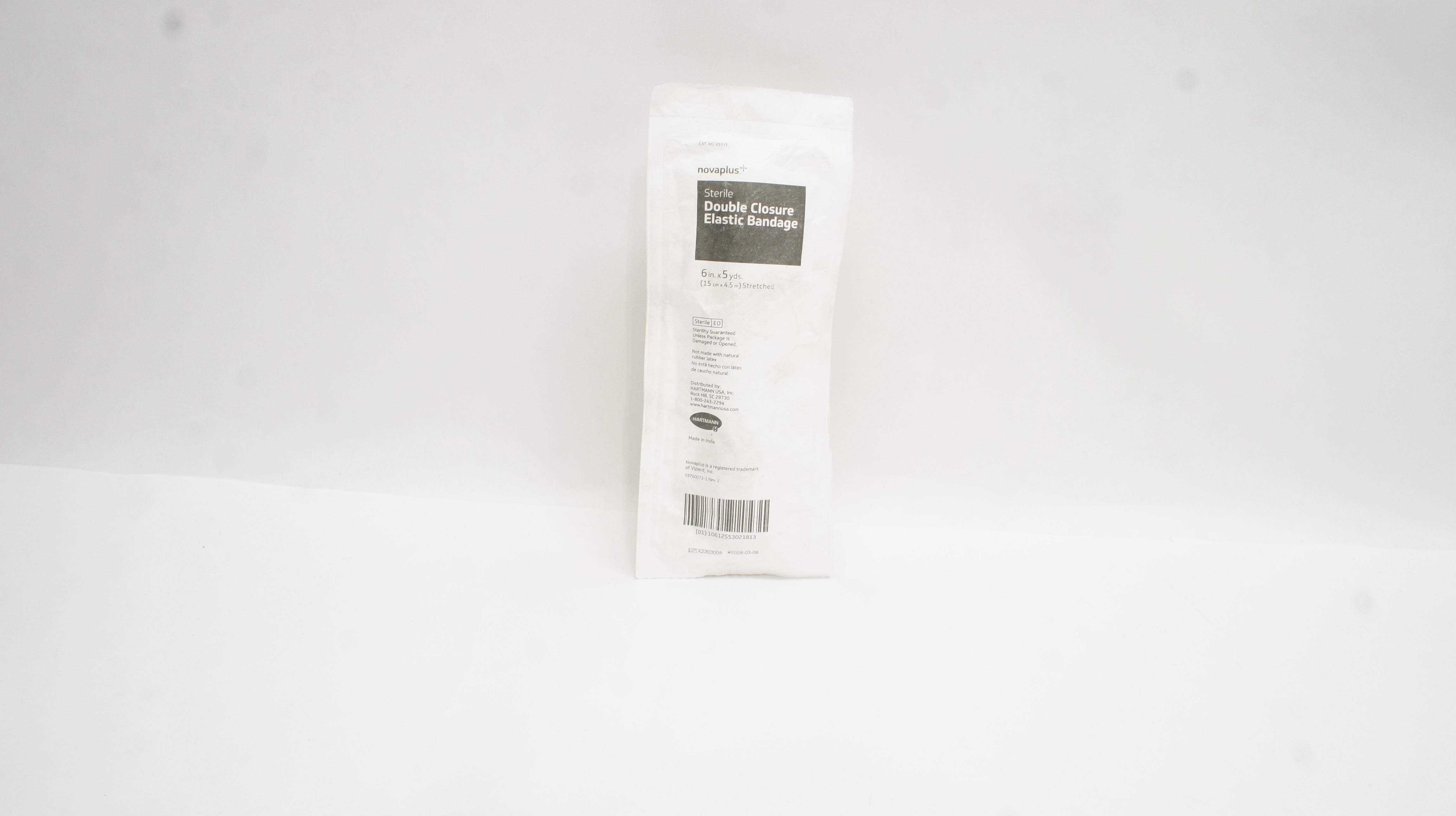 Hartmann V5976 Novaplus Double Closure Elastic Bandage 6inch x 5yds. Stretched