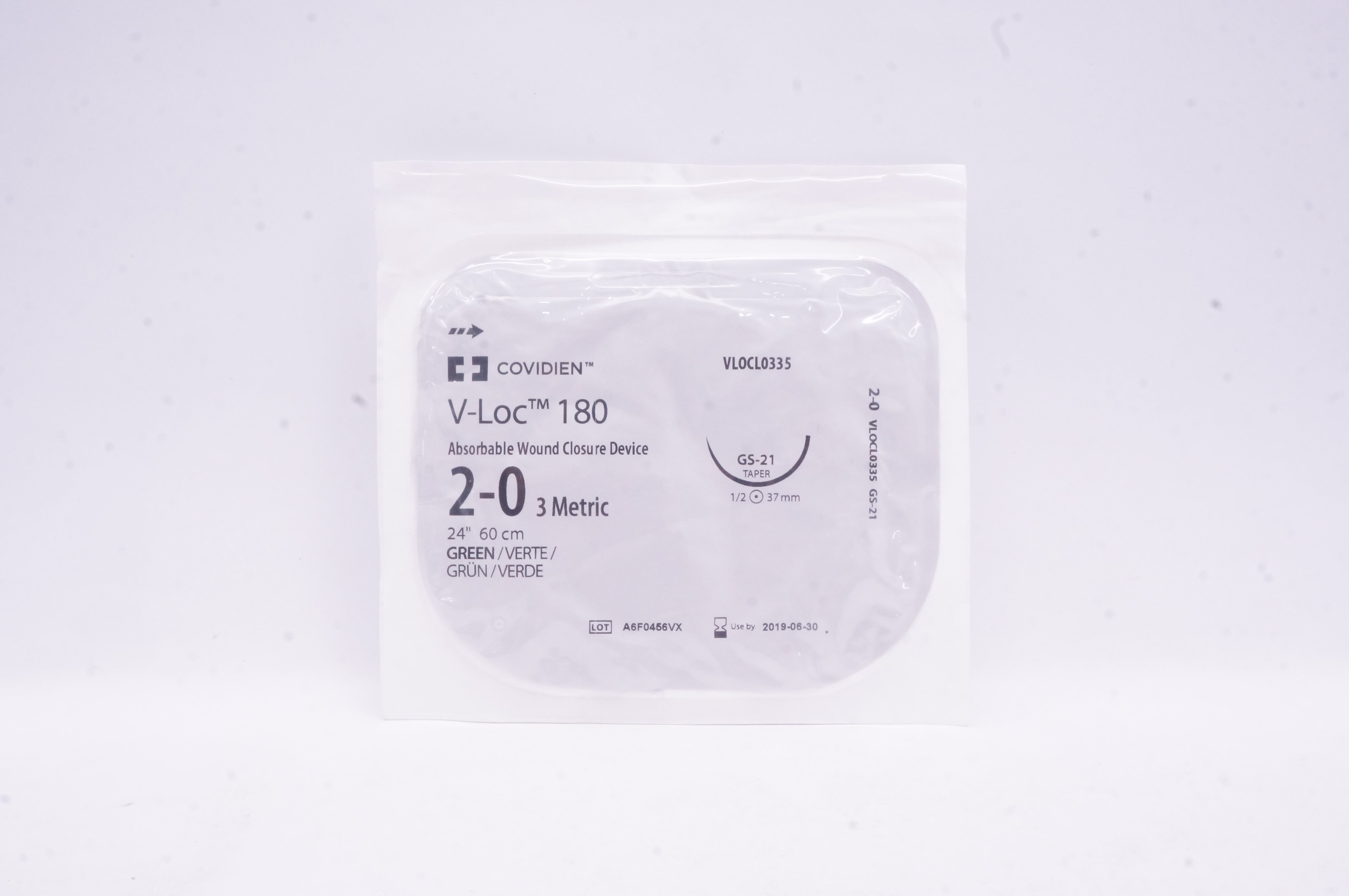 Covidien VLOCL0335 2-0 V-Loc 180 Absorbable Wound Closure GS-21 (x)