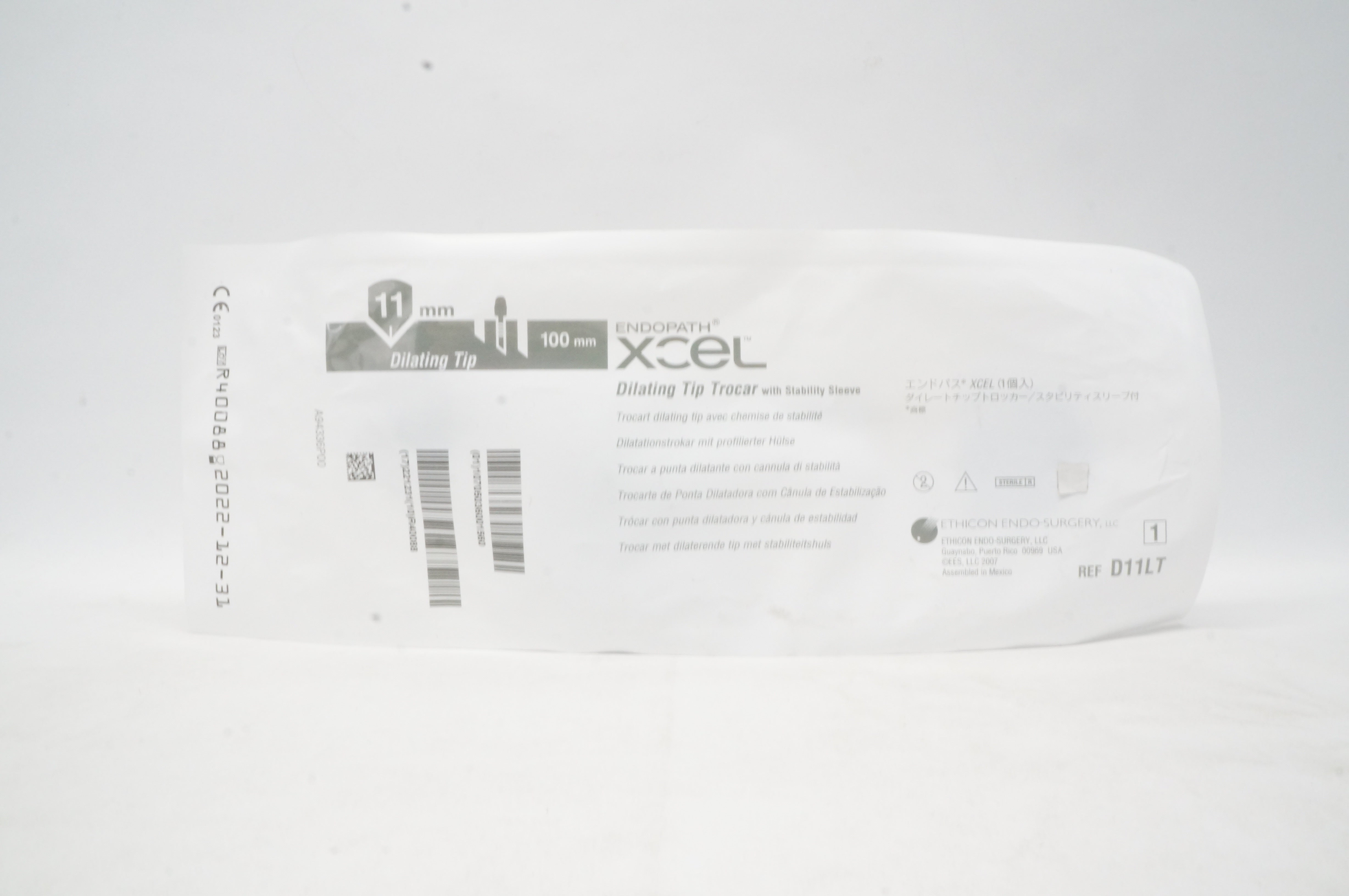 Ethicon D11LT Xcel Dilating Tip Trocar 11mm x 100mm