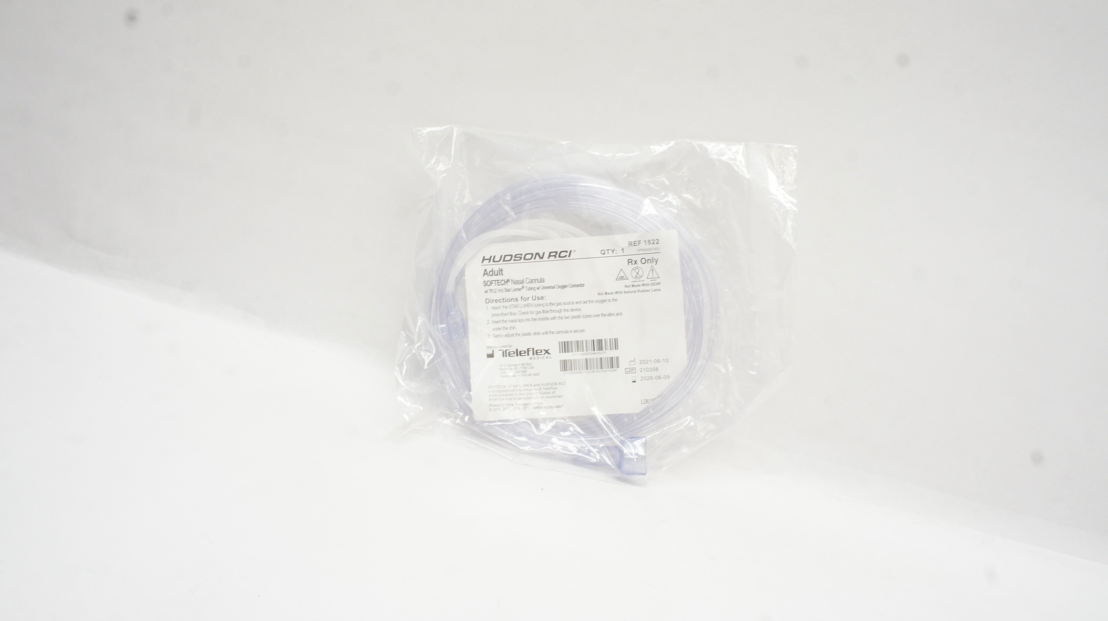 Teleflex 1822 Hudson RCI Adult Softech Nasal Cannula