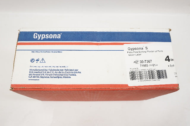 BSN Medical 30-7367 Gypsona S Extra Fast Plaster Label 4inch x 5yd - Box of 12