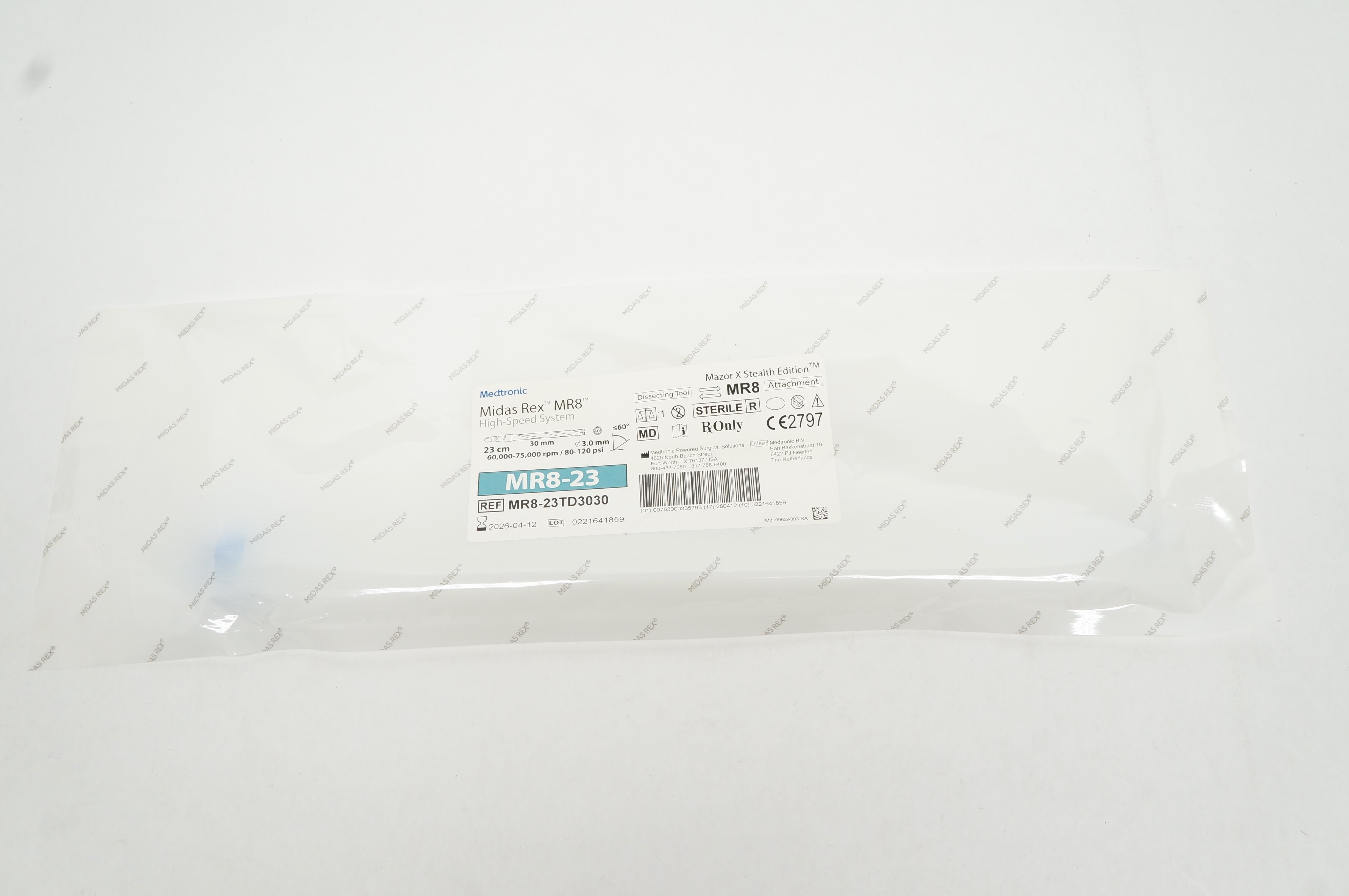 Medtronic MR8-23TD3030 Midas Rex MR8 High-Speed System