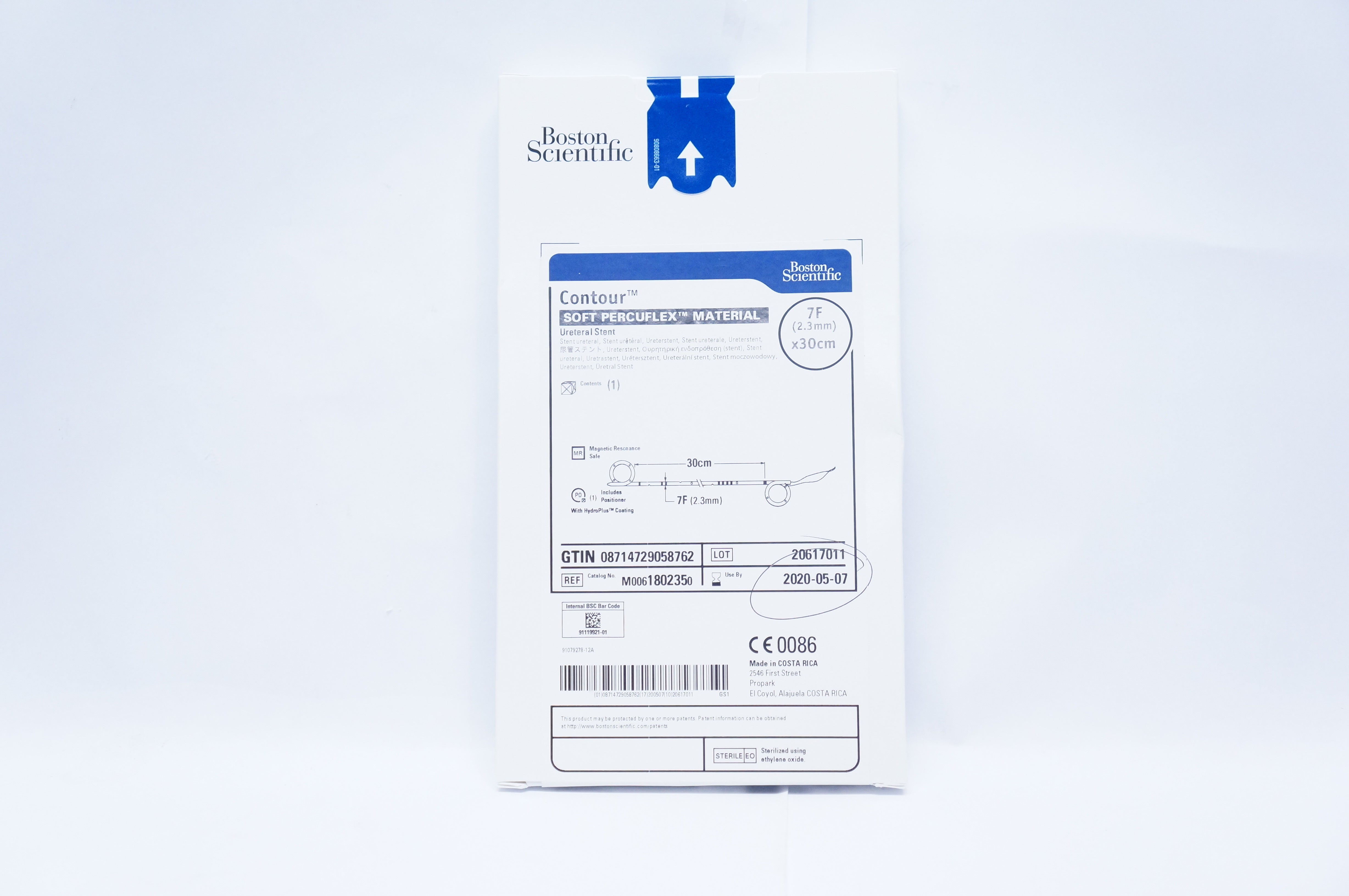 Boston Scientific M0061802350 Contour Ureteral Stnt 7F x 30cm (x)