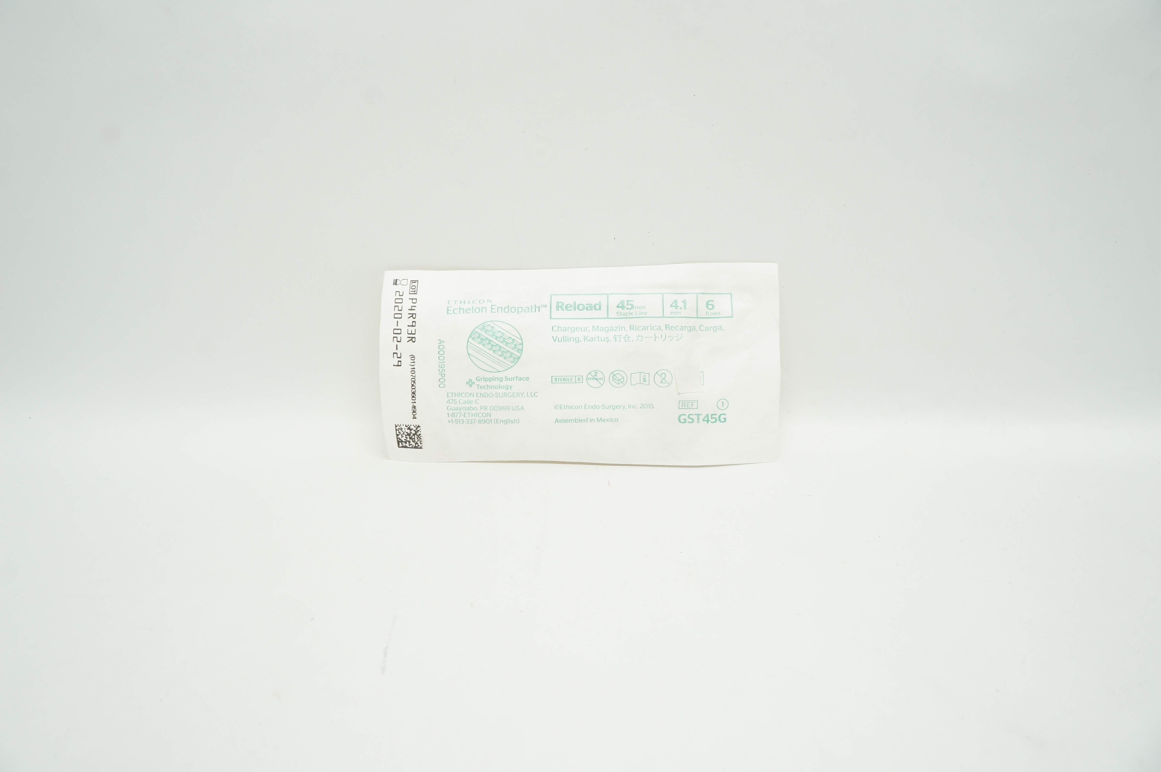 Ethicon GST45G Echelon Endopath Reload 45mm Staple Line 4.1mm 6 Rows (x)