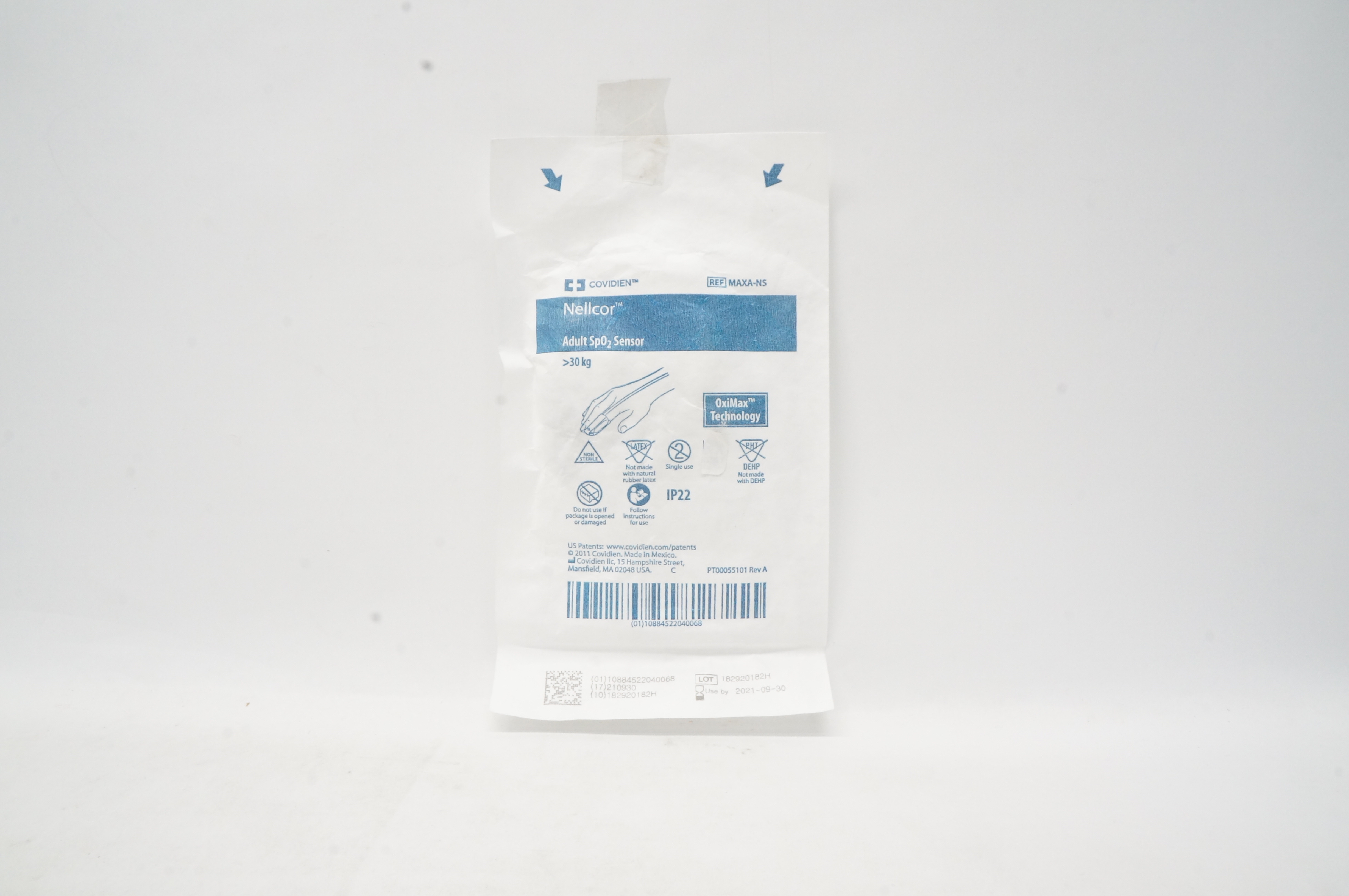 Covidien MAXA-NS Nellcor Adult SpO2 Sensor >30kg (x)