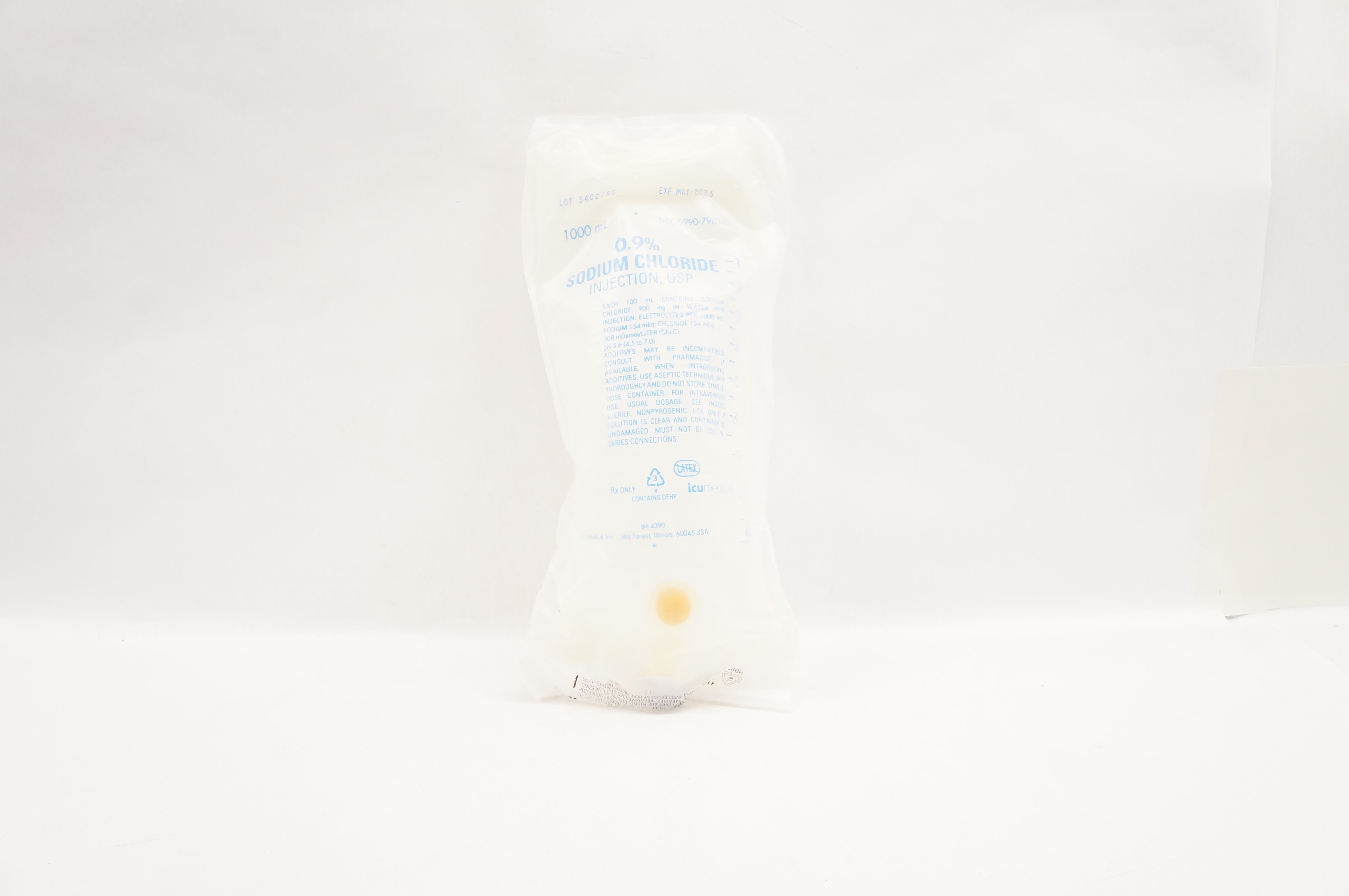 ICU Medical 0.9% Sodium Chloride Injection USP 1000mL