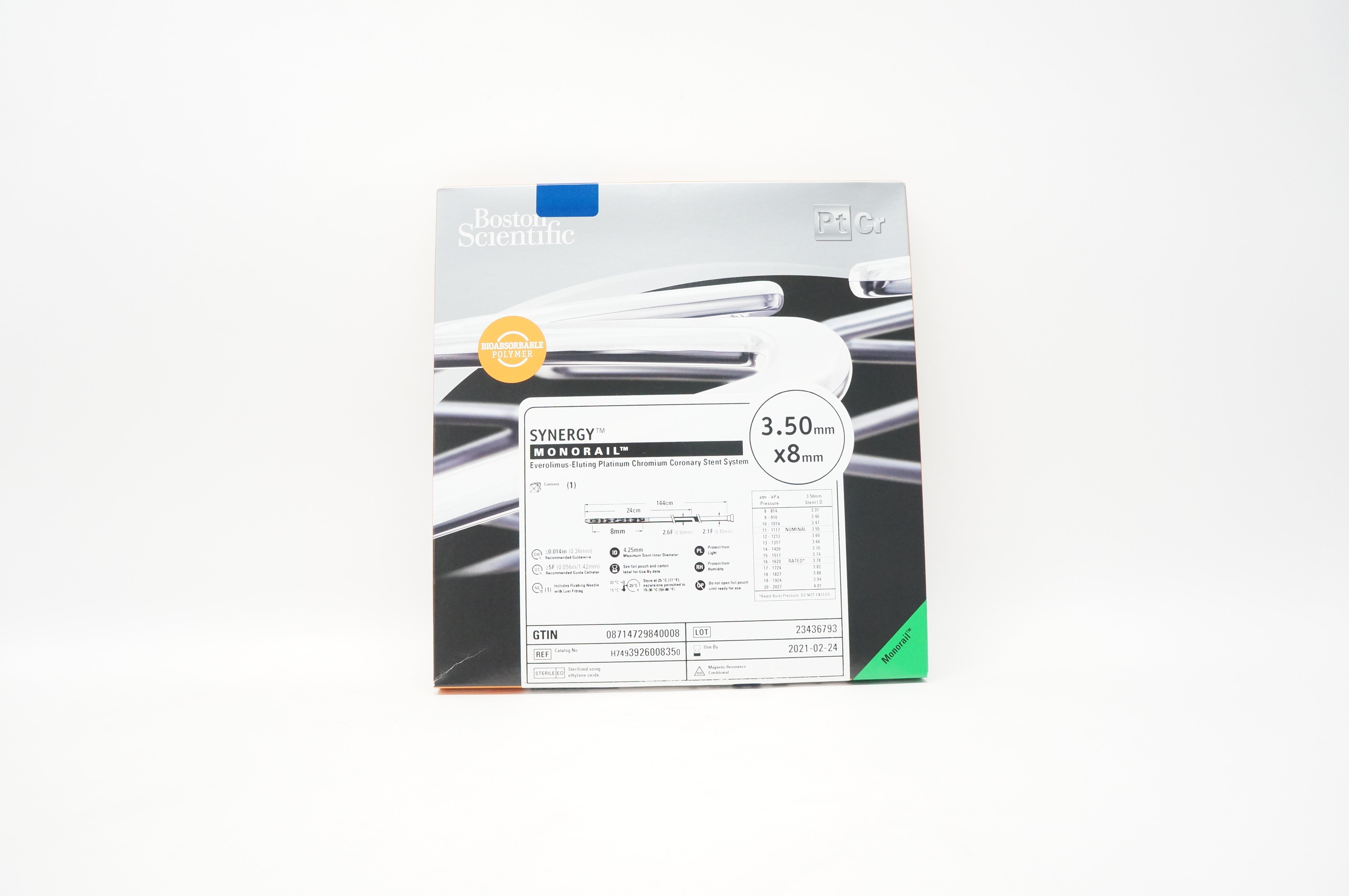 Boston Scientific H7493926008350 Synergy Coronary Stnt System 3.50mm x 8mm (x)