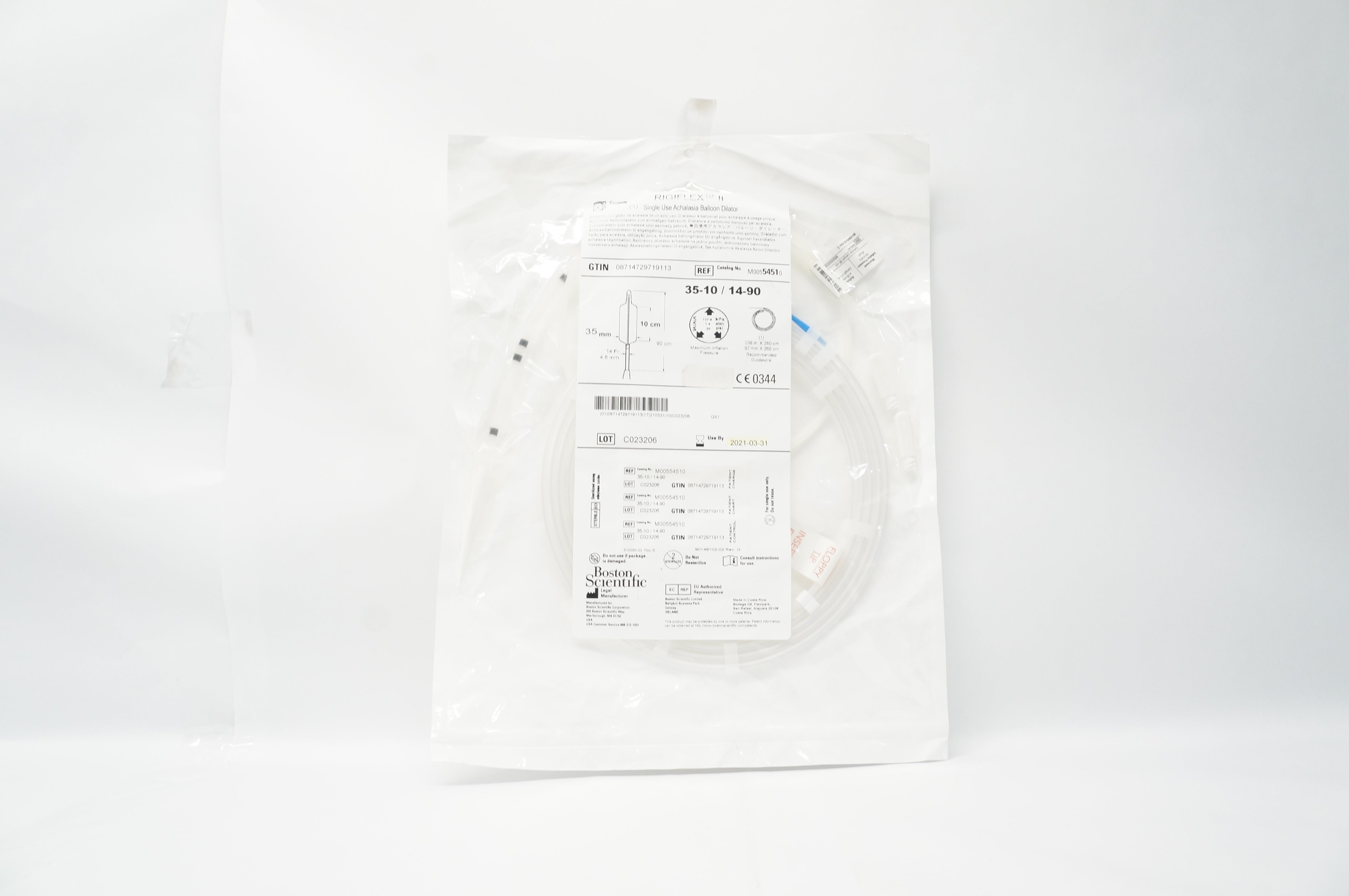 Boston Scientific 5451 Rigiflex Achalasia Balloon Dilator 35-10 / 14-90 (x)