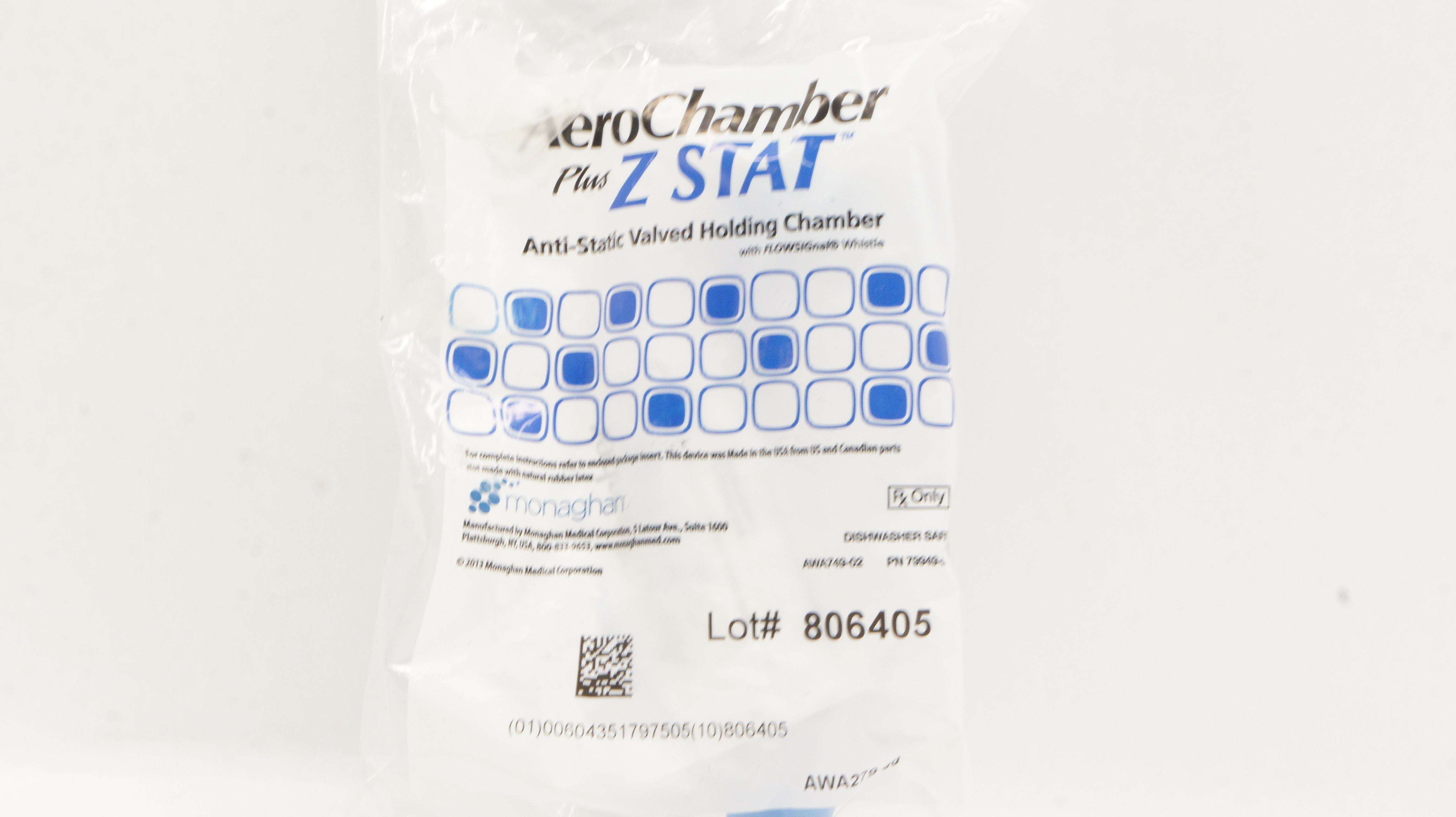 Monaghan AWA279-00 AeroChamber Plus Z Stat Anti-Static Valved Holding Chamber