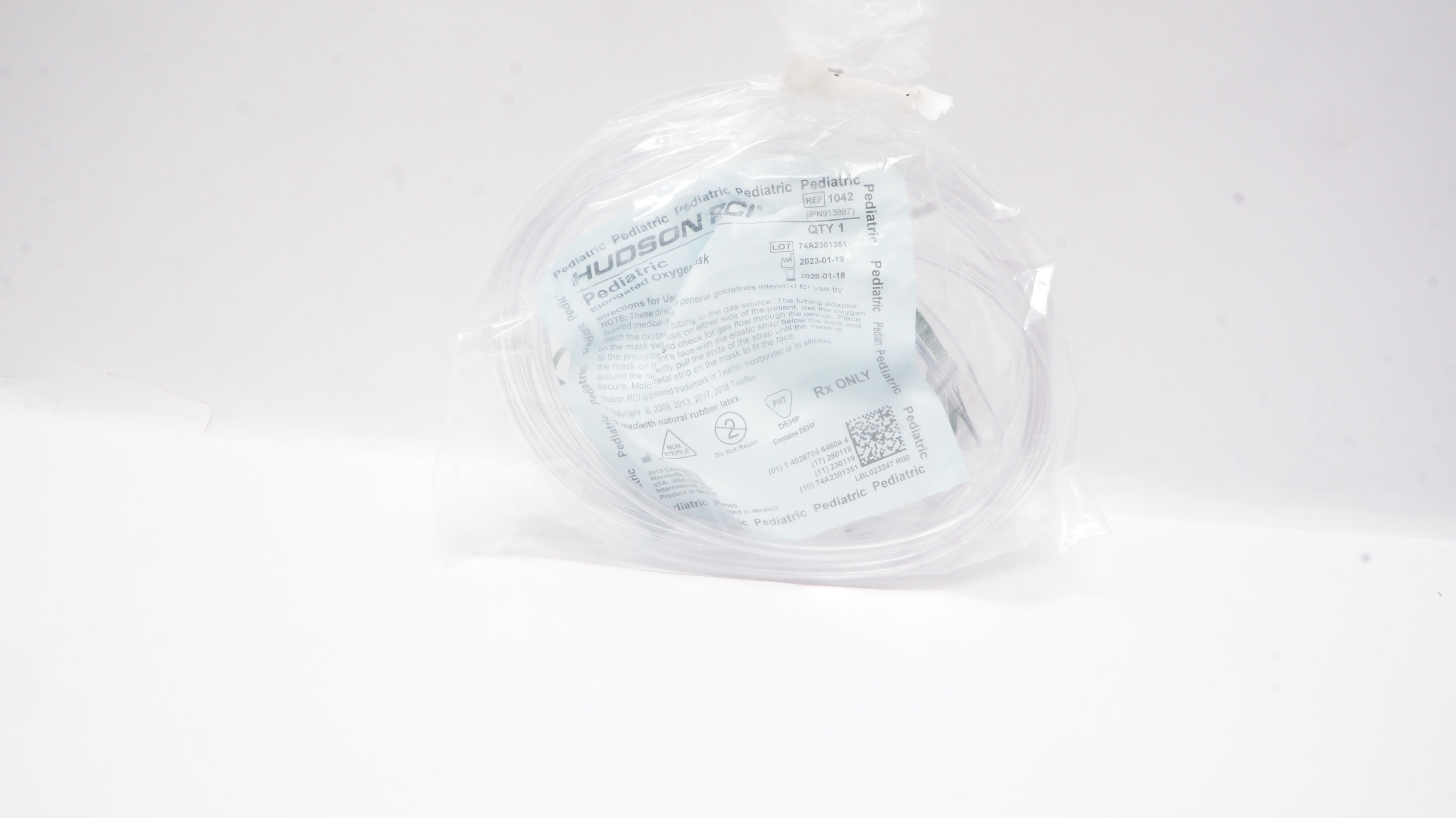 Teleflex 1042 Hudson RCI Pediatric Elongated Oxygen Mask