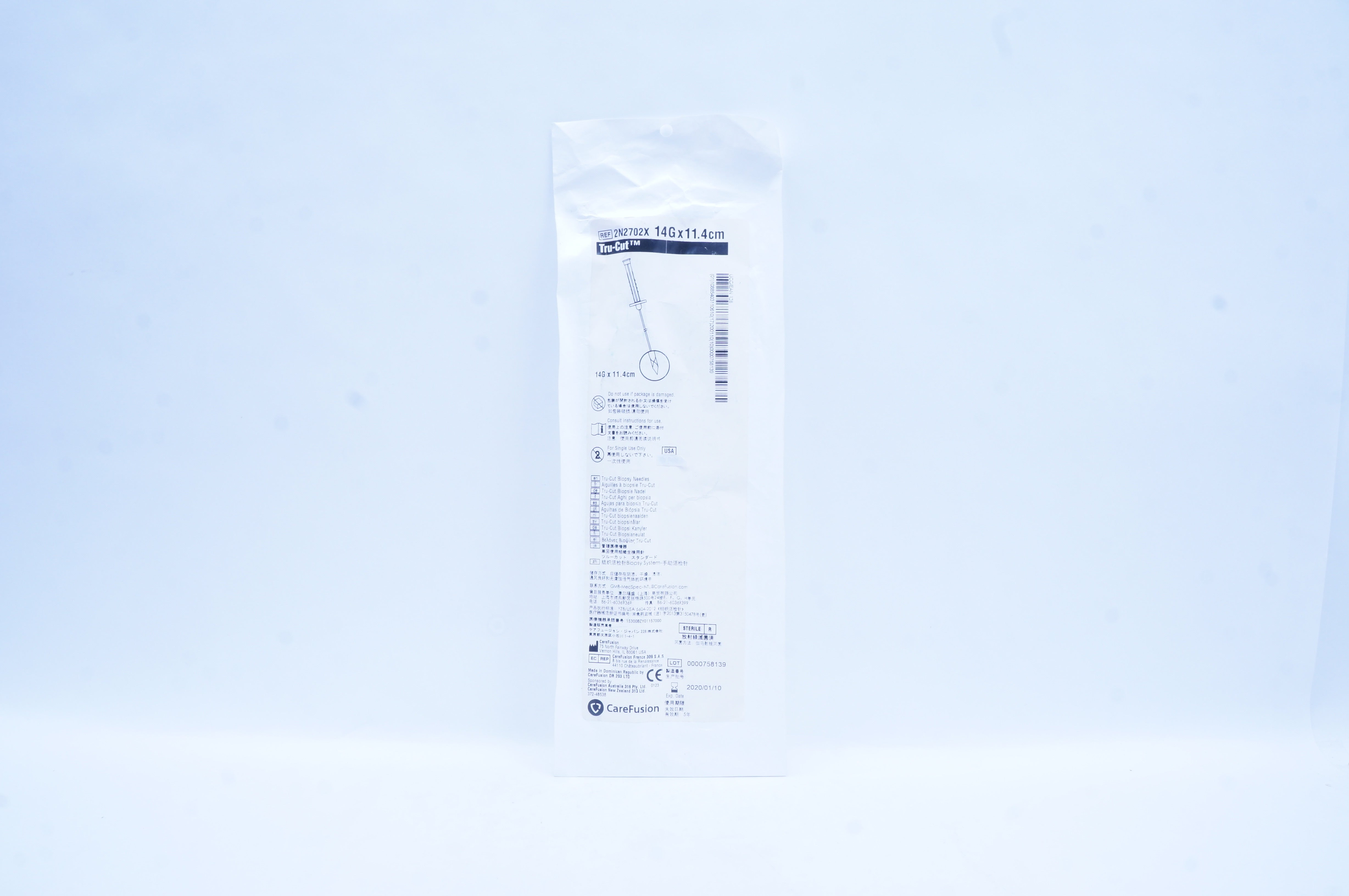 CareFusion 2N2702X Tru-Cut 14G x 11.4cm (x)