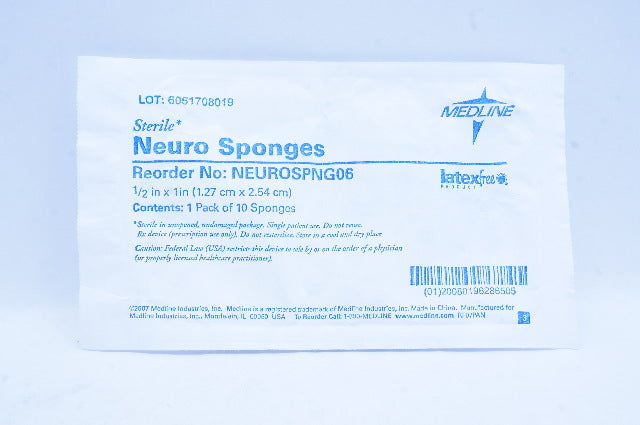 Medline NEUROSPNG06 Neuro Sponges 1/2 inch x 1 inch