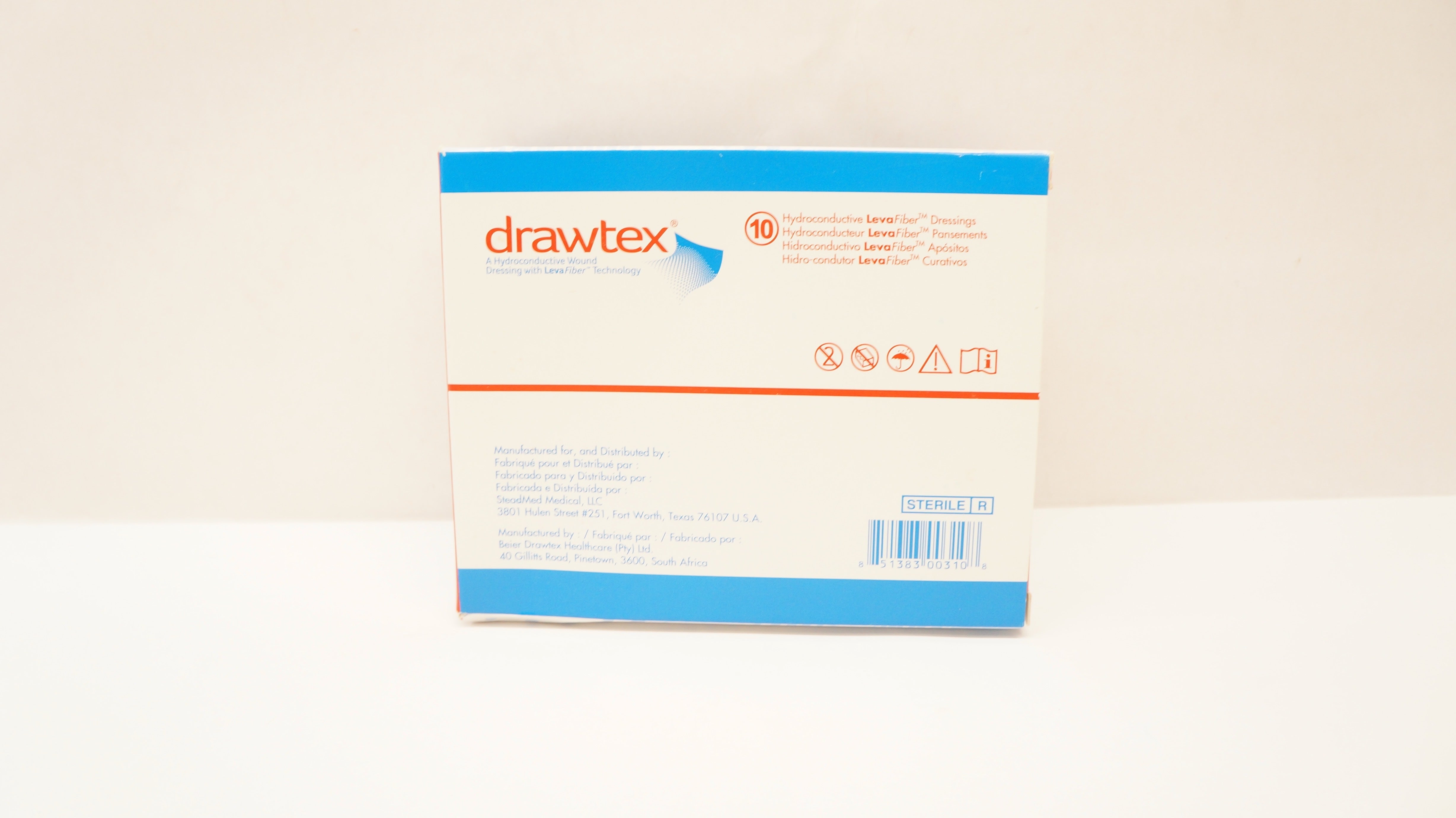 SteadMed 00310 Drawtex A Hydroconductive Wound Dressing 4 x 4inch - Box of 10