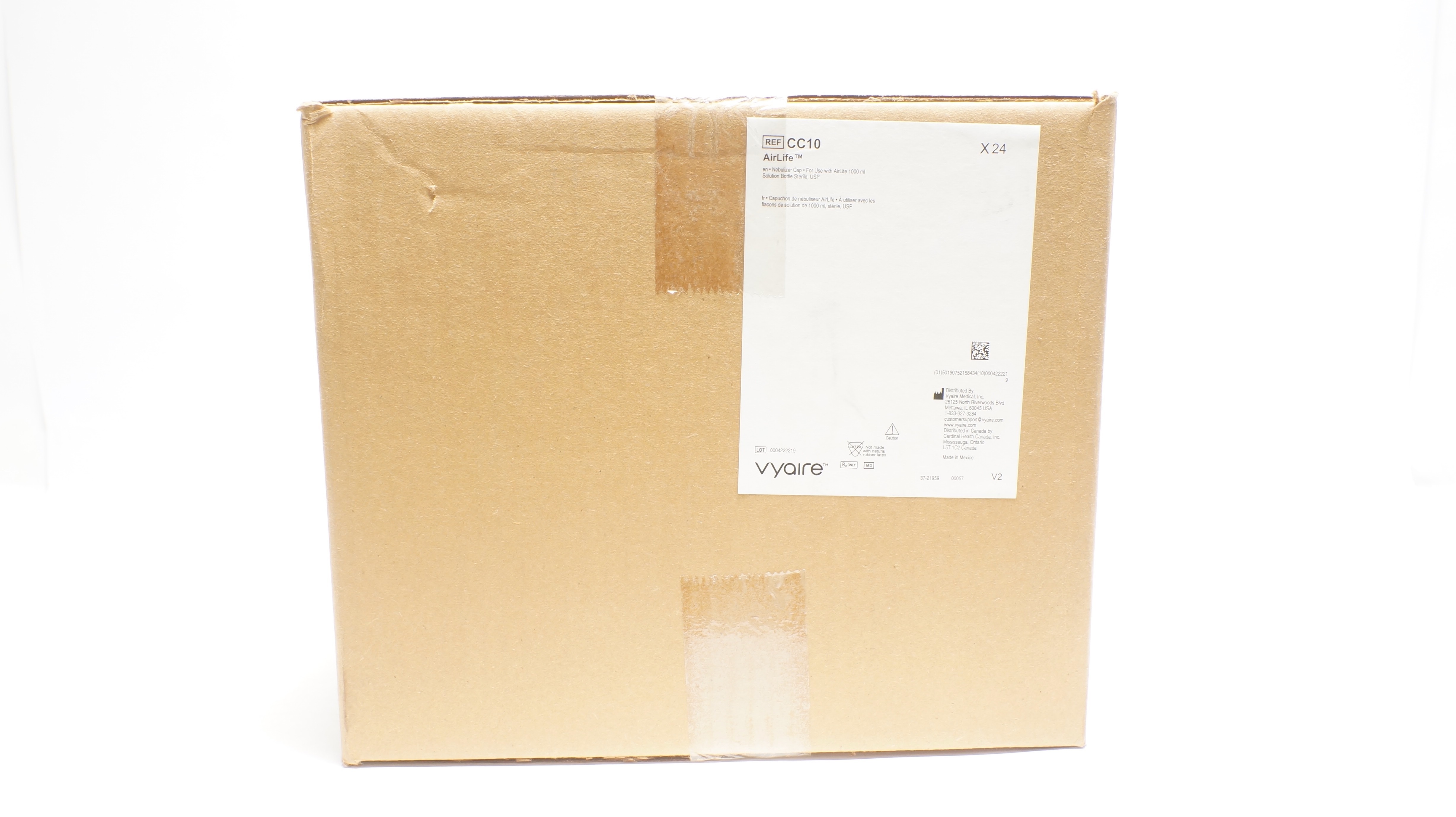 Vyaire CC10 AirLife Nebulizer Cap - Box of 24