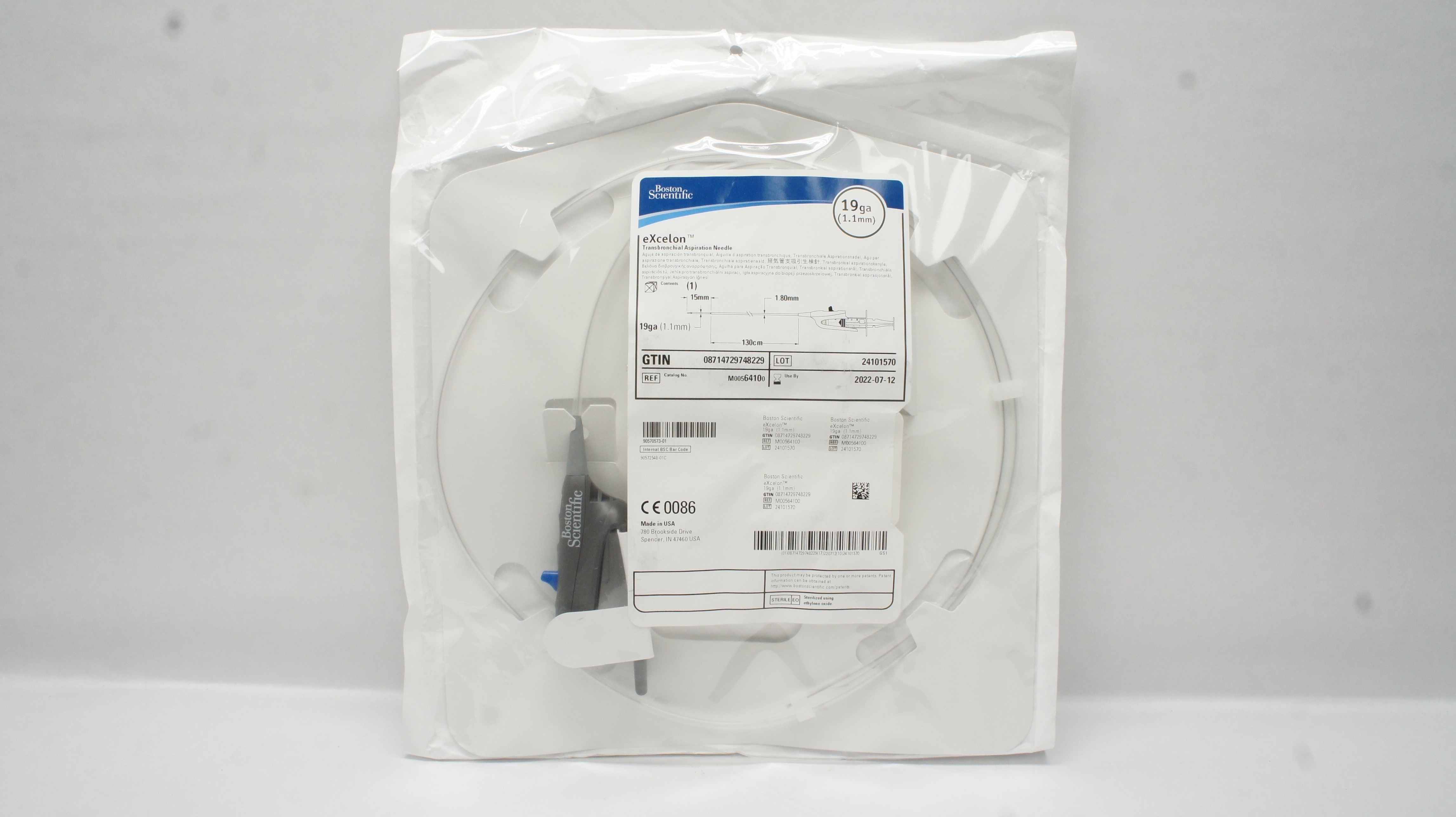 Boston Scientific M00564100 eXcelon Transbronchial Aspiration Ndle 19ga (x)