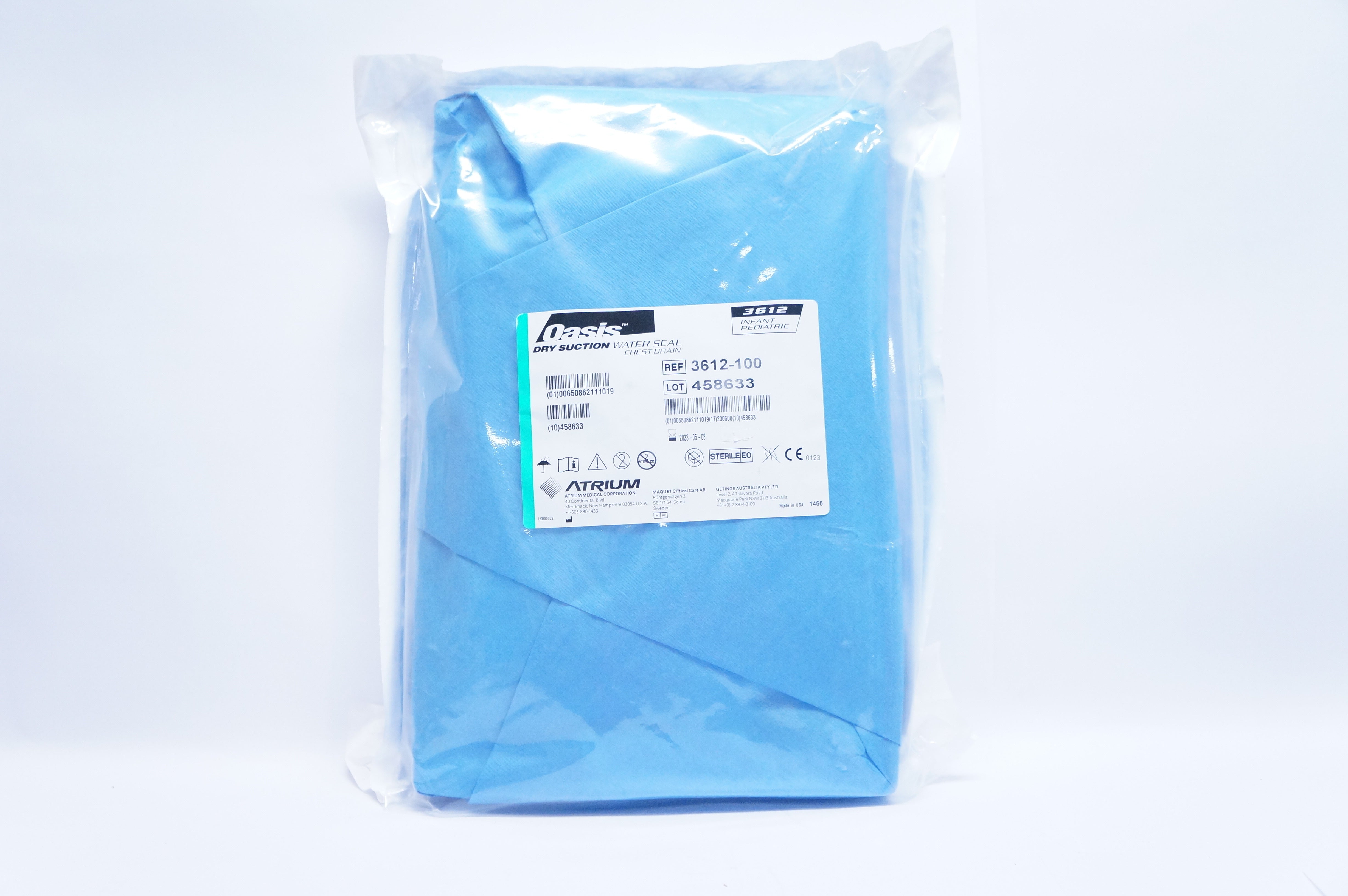 Atrium 3612-100 Oasis Dry Suction Water Seal Chest Drain
