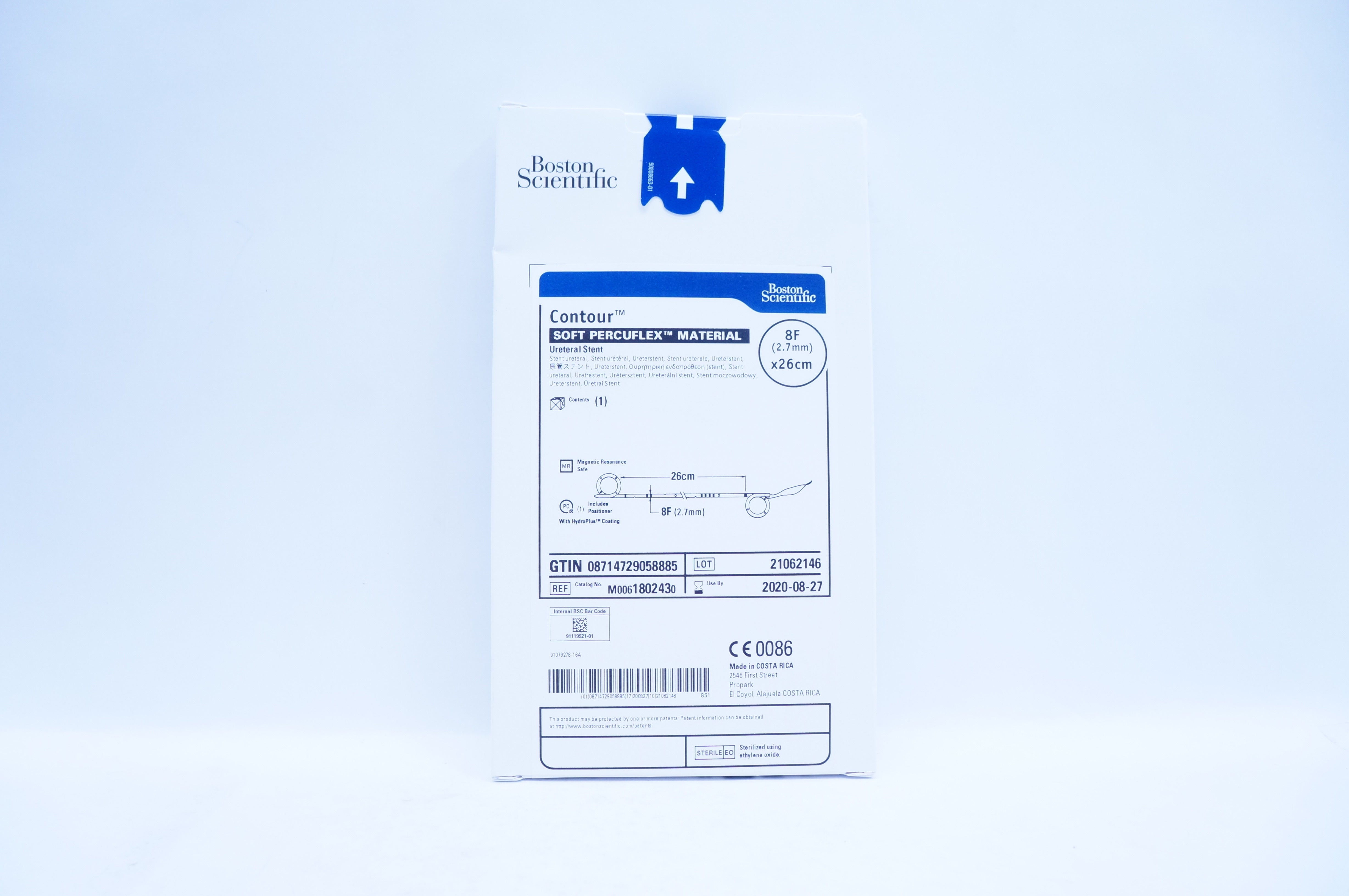 Boston Scientific 180243 Contour Ureteral Stnt 8 F x 26cm (x)