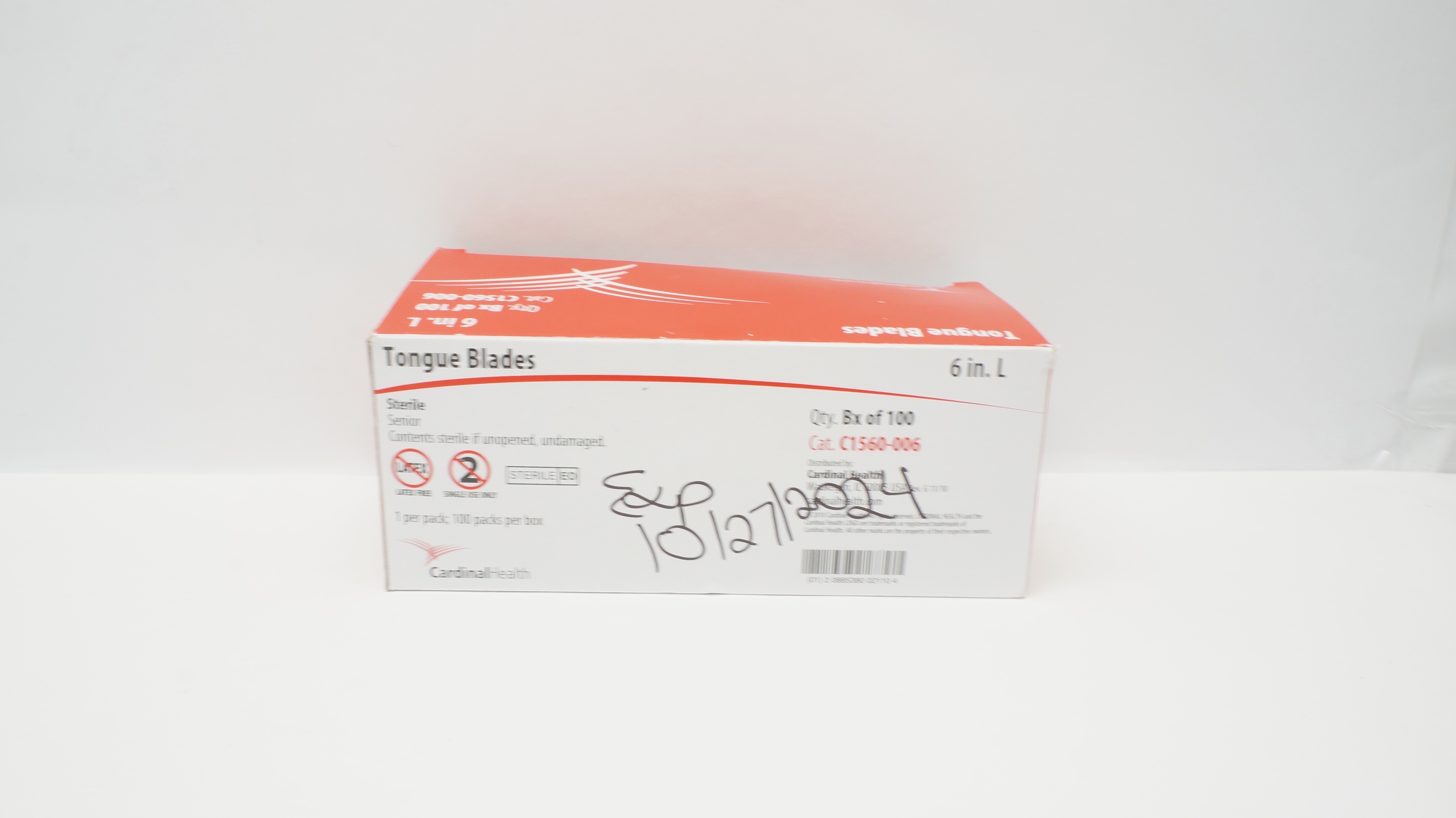 Cardinal Health C1560-006 Senior Tongue Blades 6 inch L - Box of 66