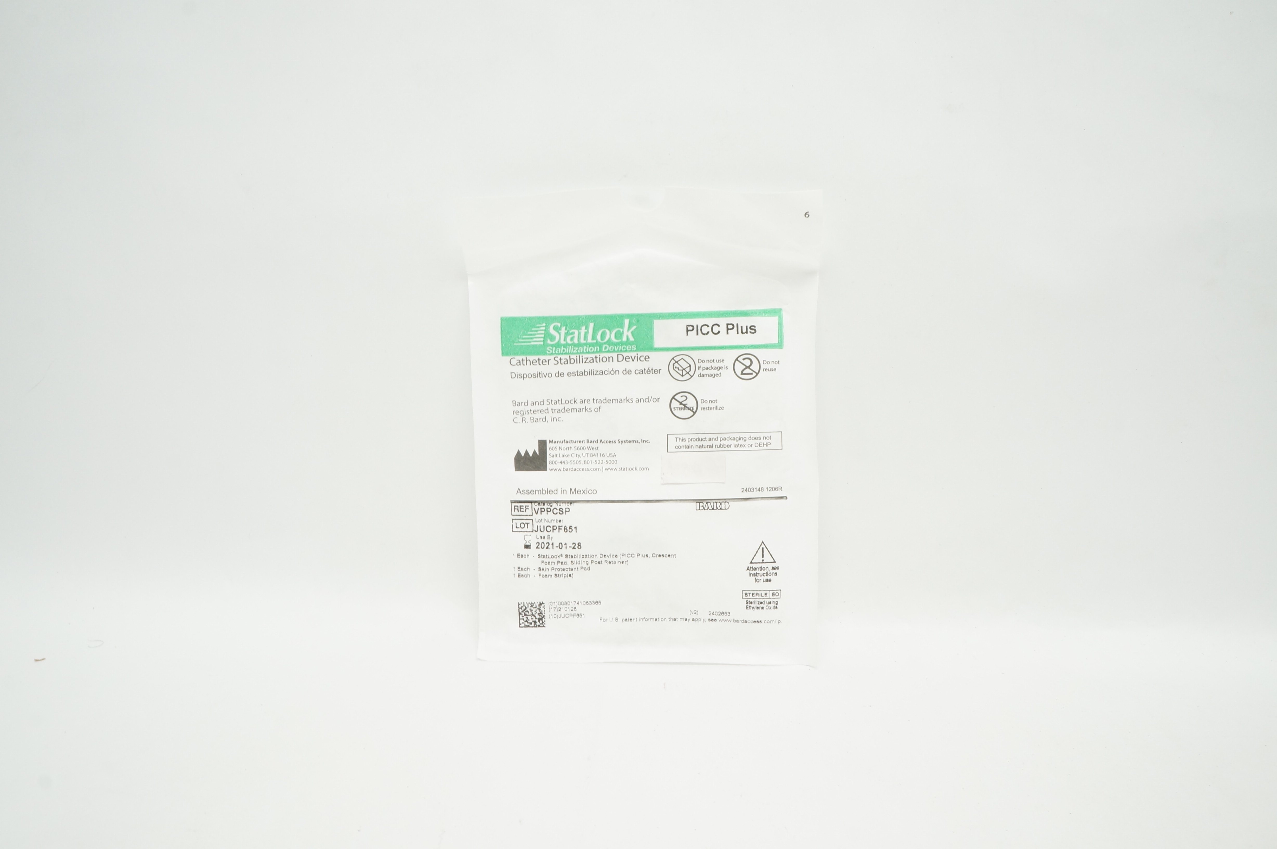 Bard VPPCSP StatLock Cath. Stabilization Device PICC Plus (x)