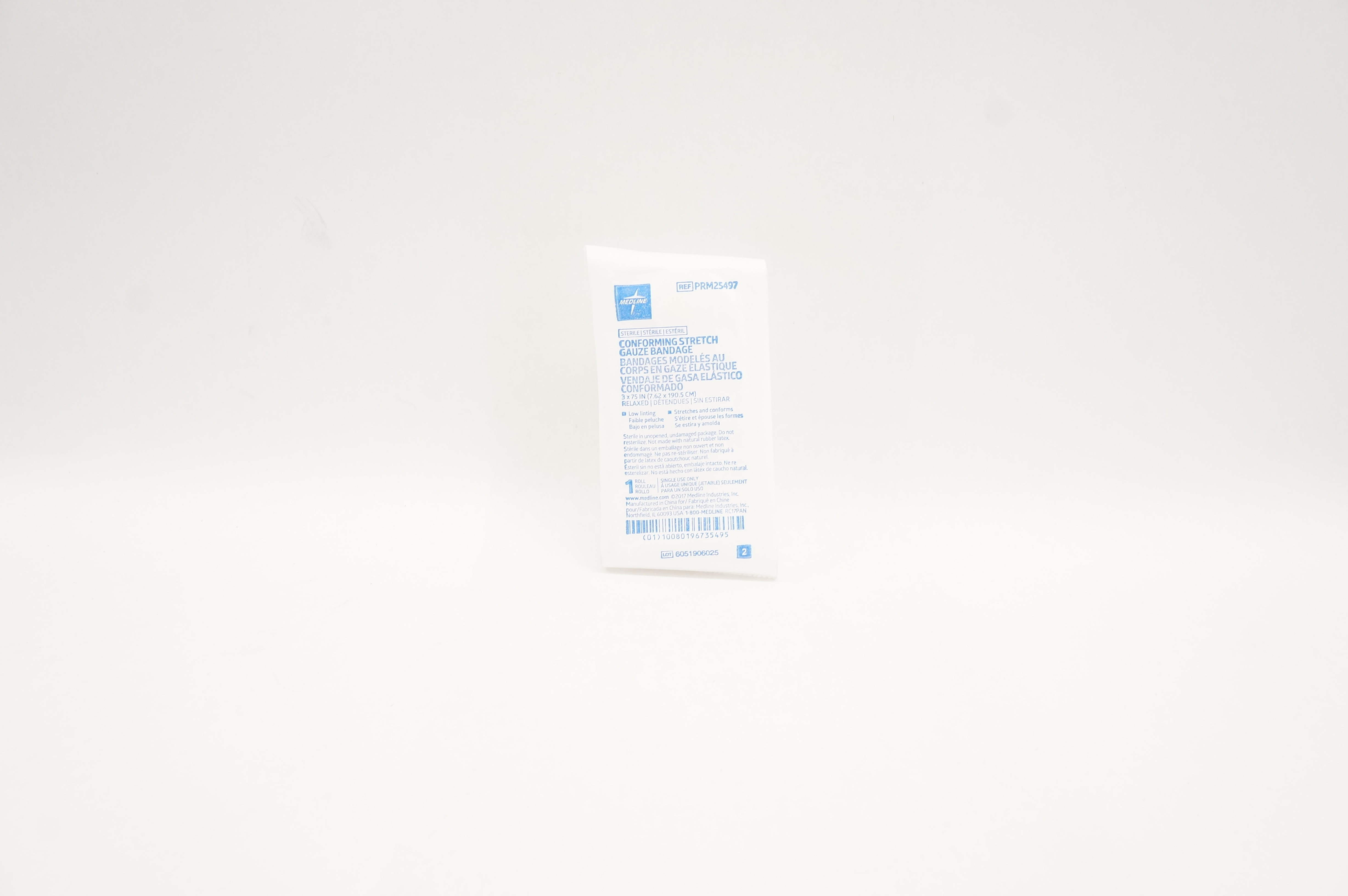 Medline PRM25497 Conforming Stretch Gauze Bandage 3 inch x 75 inch
