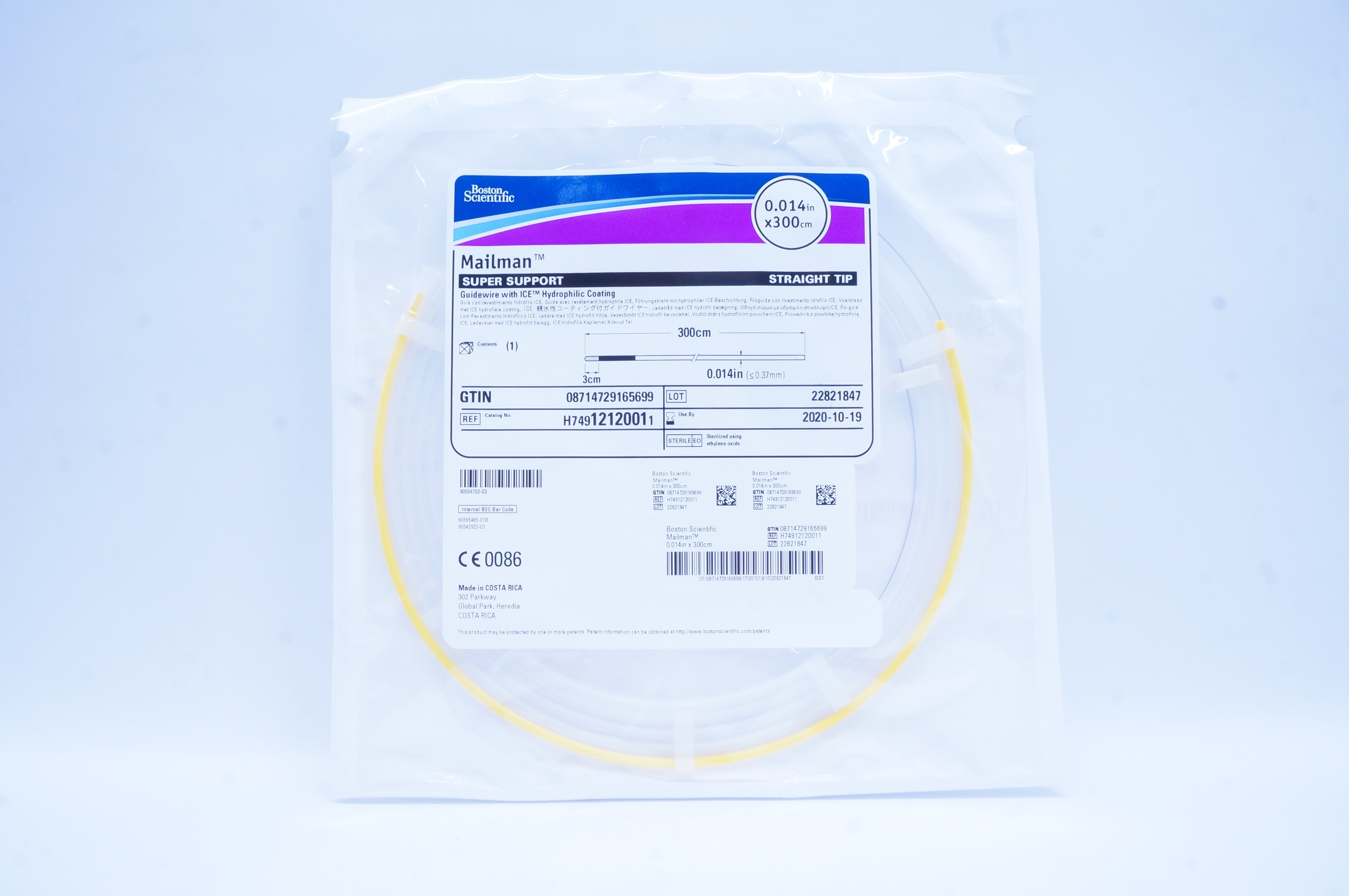 Boston Scientific H74912120011 Mailman Guidewire 0.014 inch x 300 cm (x)