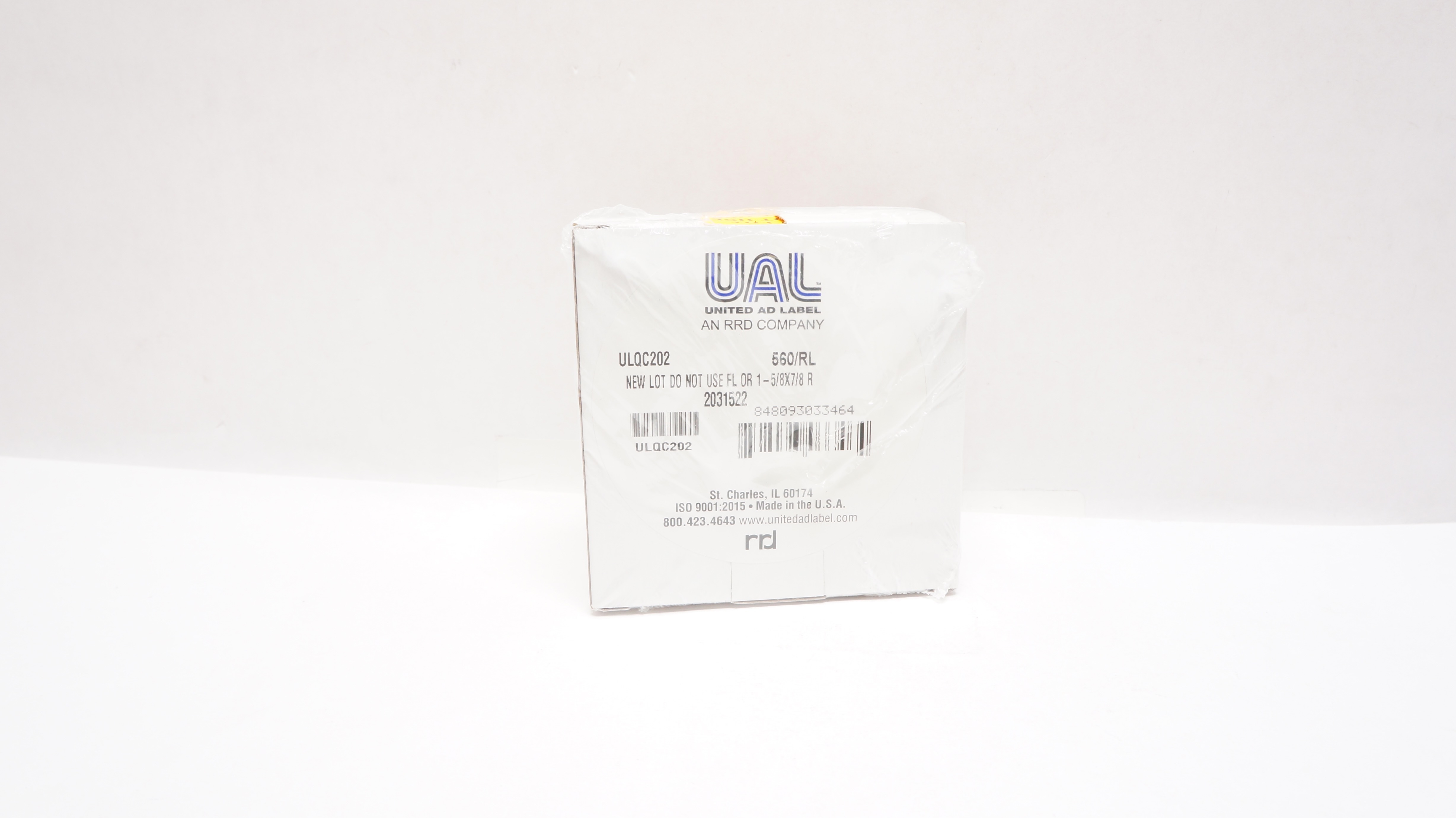 United Ad Label AN RRD Company QC Labels - 560/RL