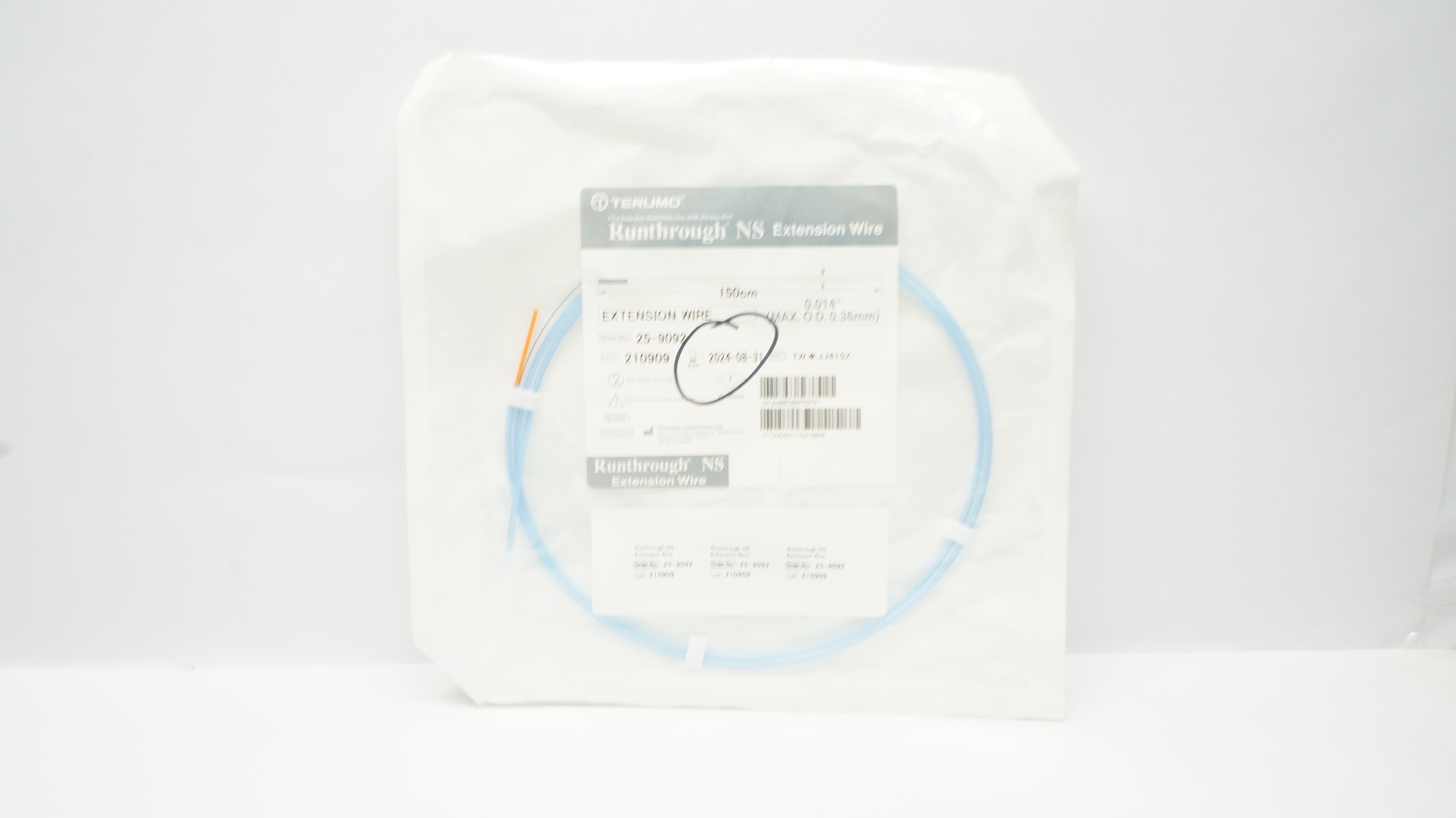 Terumo TW*JJ415Z Runthrough NS Extension Wire 150cm x 0.014inch (x)